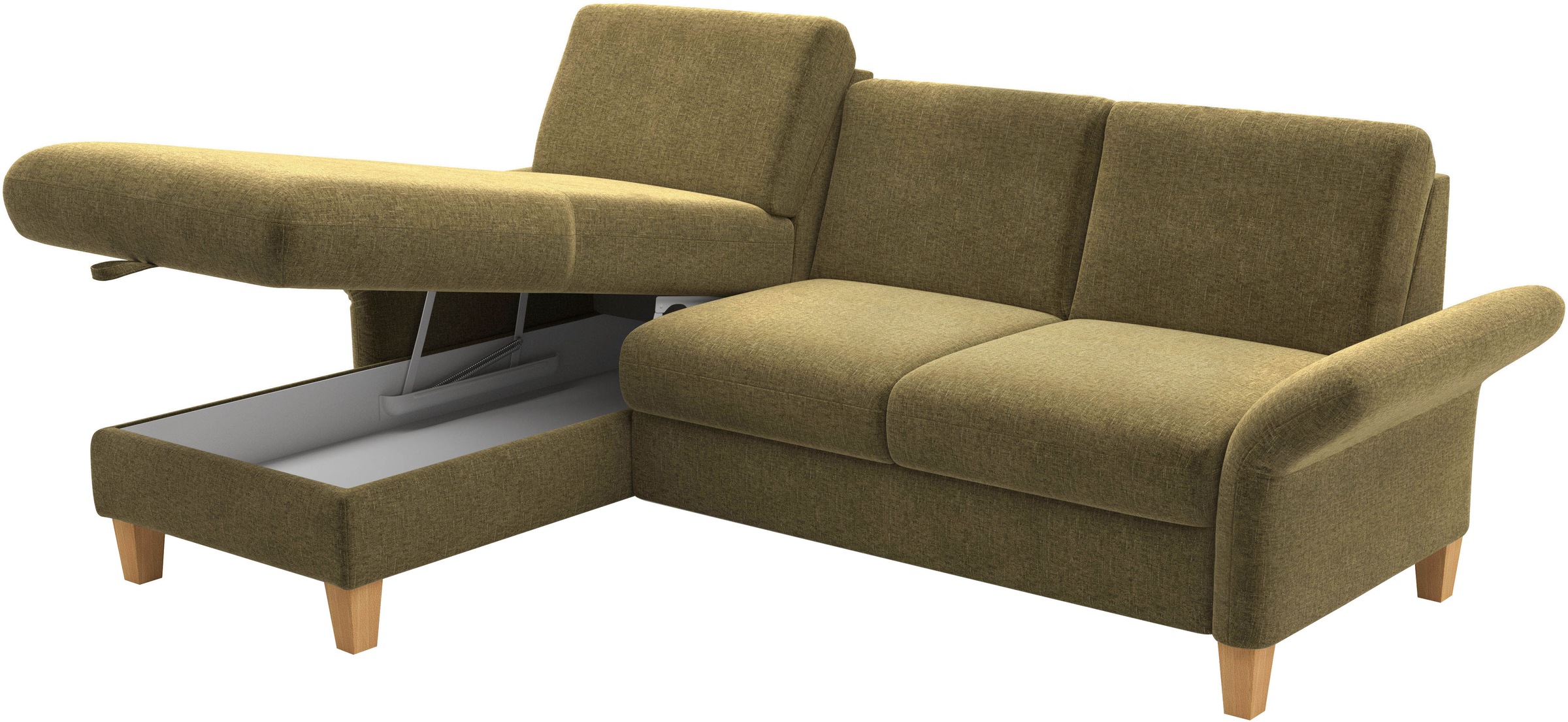 Home affaire Ecksofa »Rochelle, L-Form«, wahlweise mit Armteilverstellung, Bettfunktion und Bettkasten