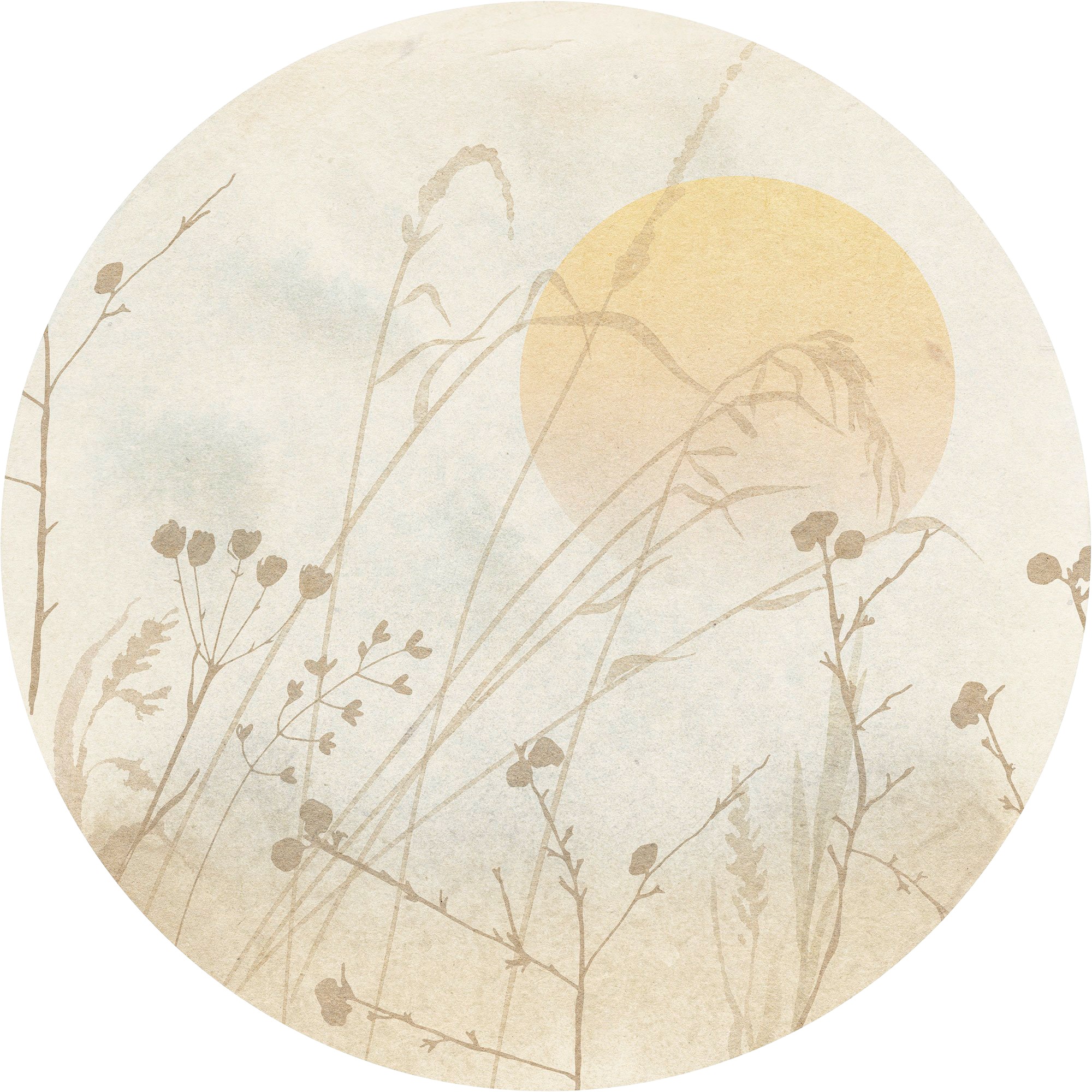 Image of Komar Fototapete »Roseau«, Comic-botanisch, 125 x 125 cm bei Ackermann Versand Schweiz