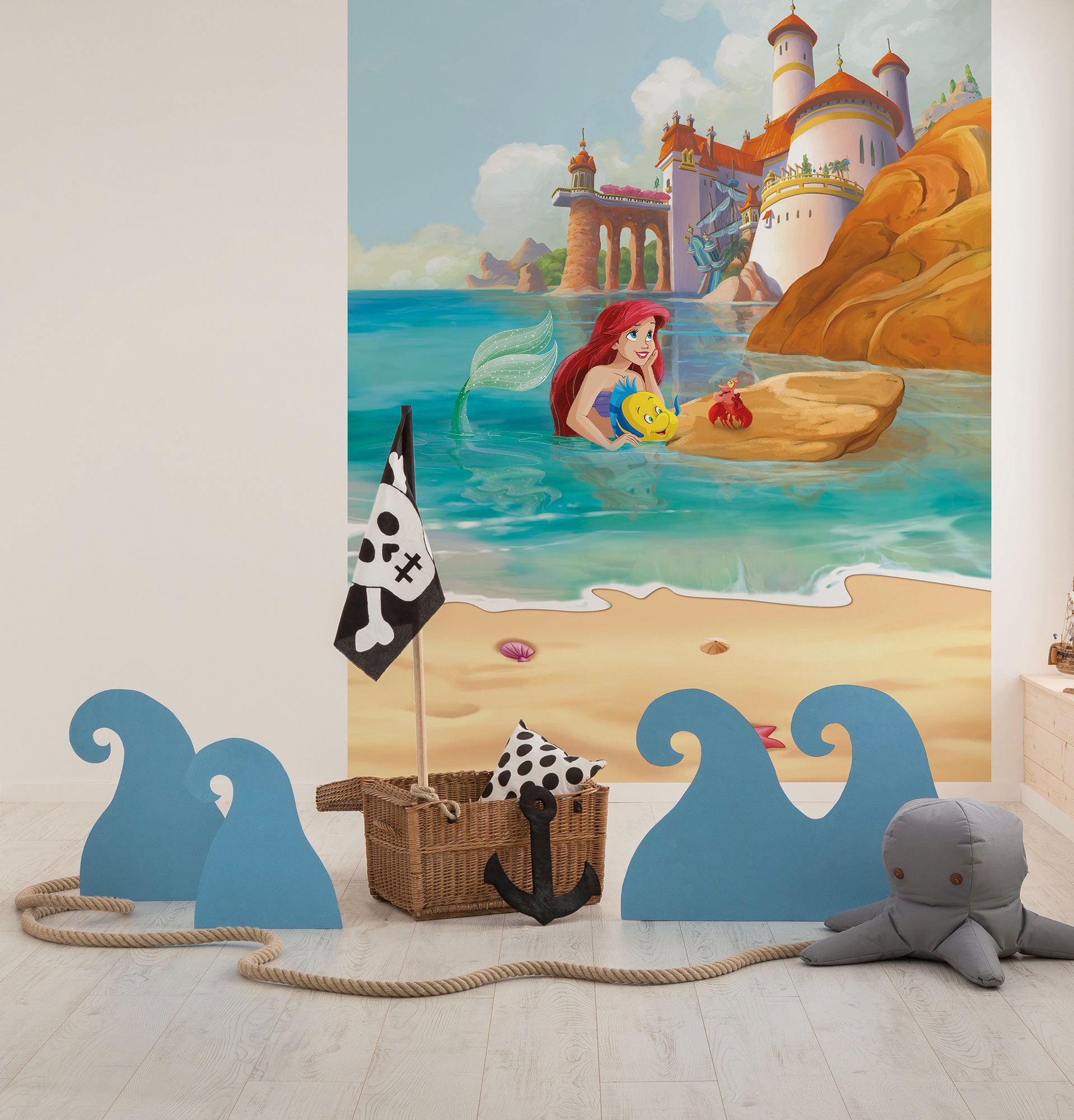 Image of Komar Kindertapete "Disney Ariel Daydream" bedruckt glatt