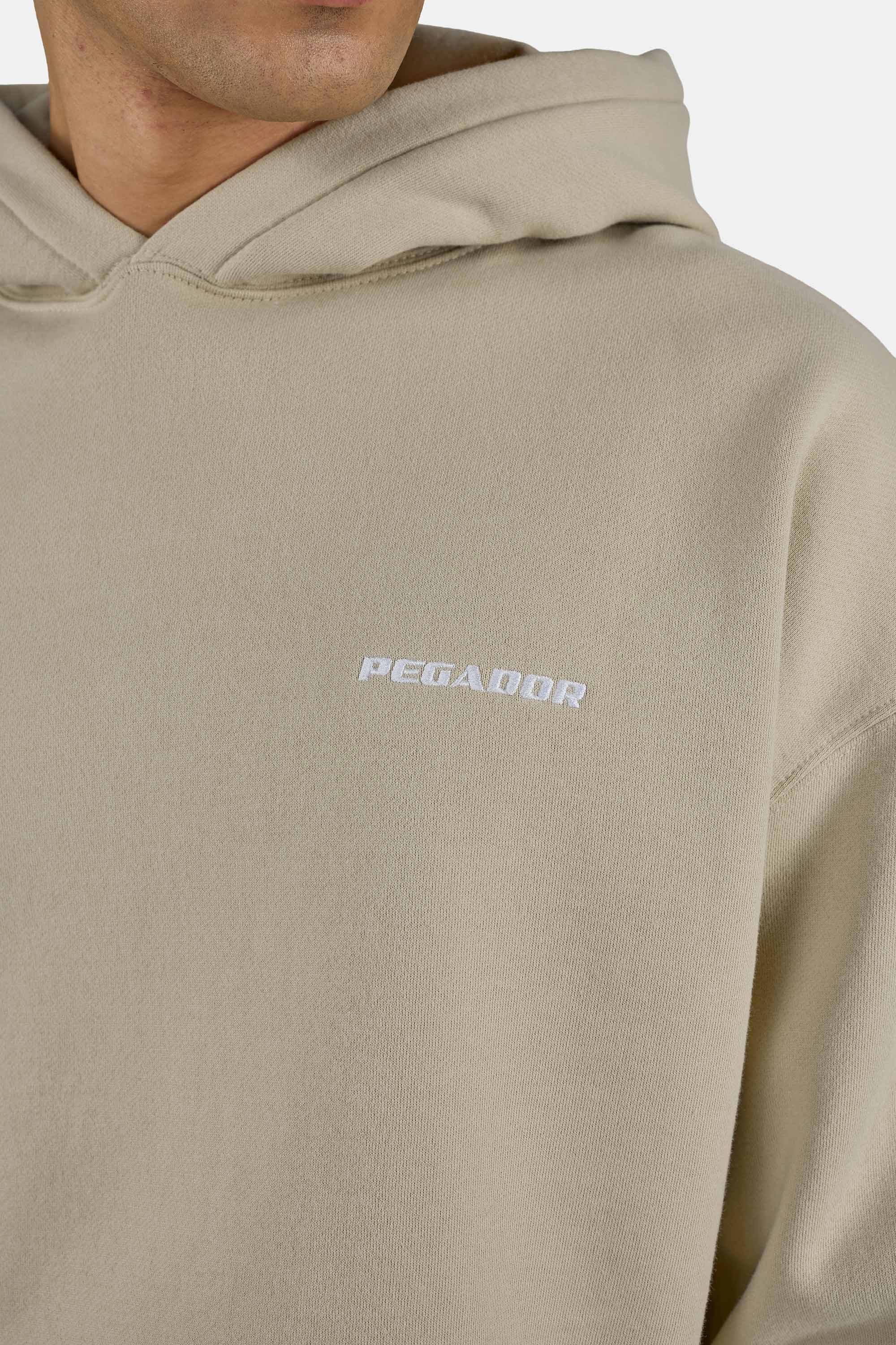 PEGADOR Sweat à capuche »Logo Oversized Hoodie«, mélange de coton, oversize
