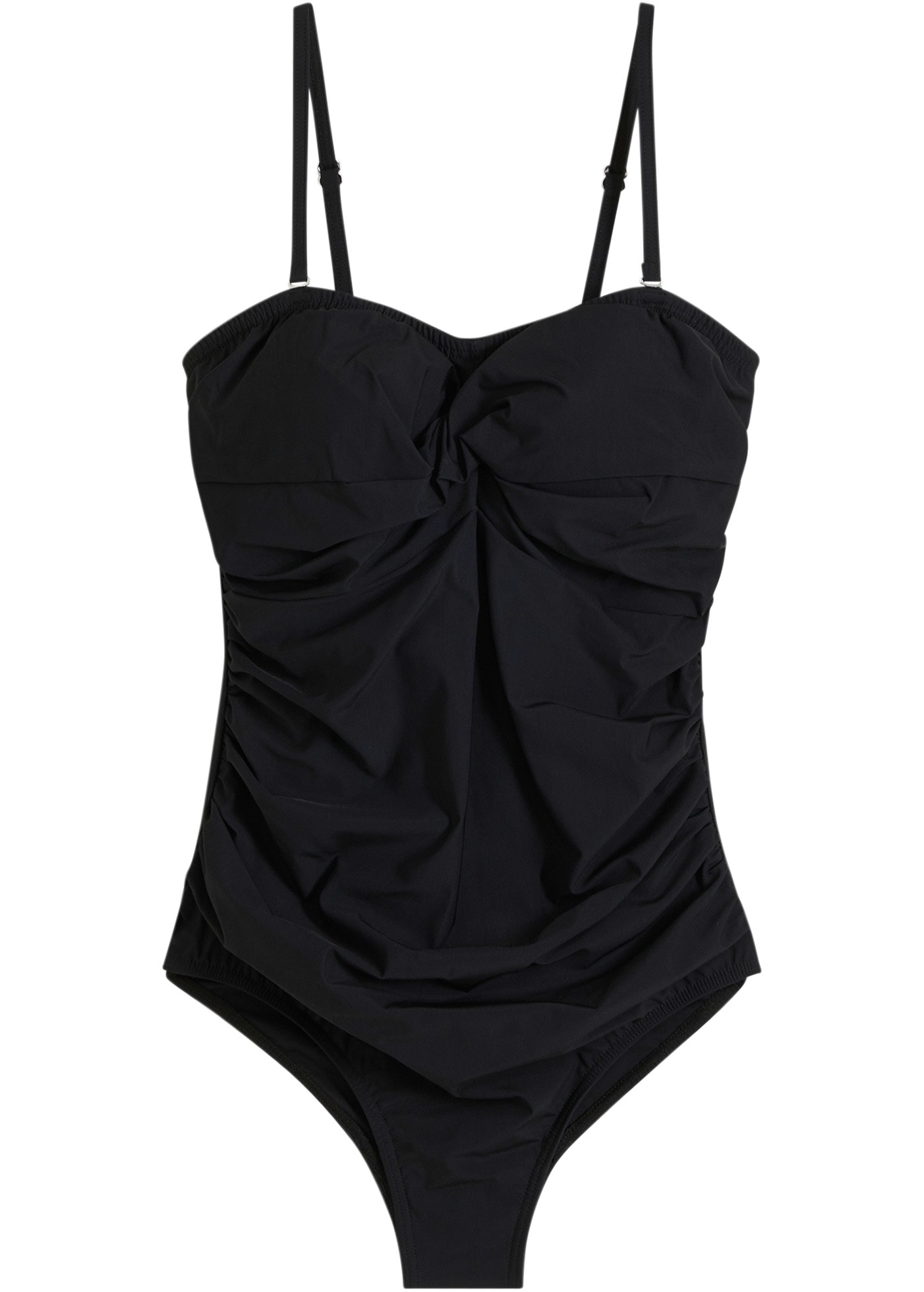 bonprix Maillot de bain »Medium Shape-Badeanzug mit Wickeloptik« mit mittlerer Formkraft, mit Wickeloptik, mit Polyesterfutter