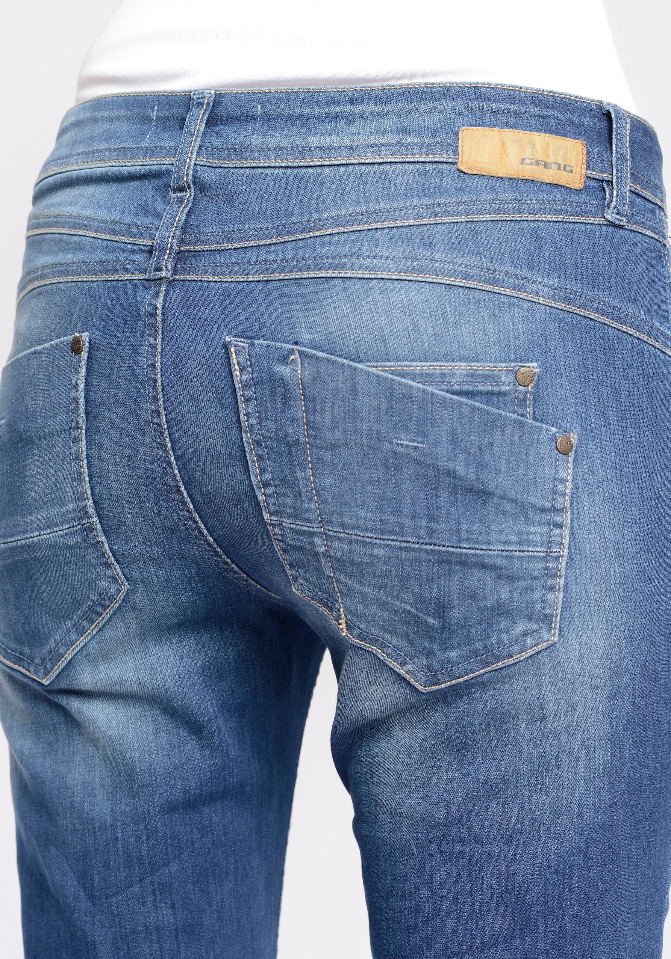 ♕ GANG Relax-fit-Jeans »94Amelie Relaxed bestellen versandkostenfrei Fit«, Used-Effekten mit
