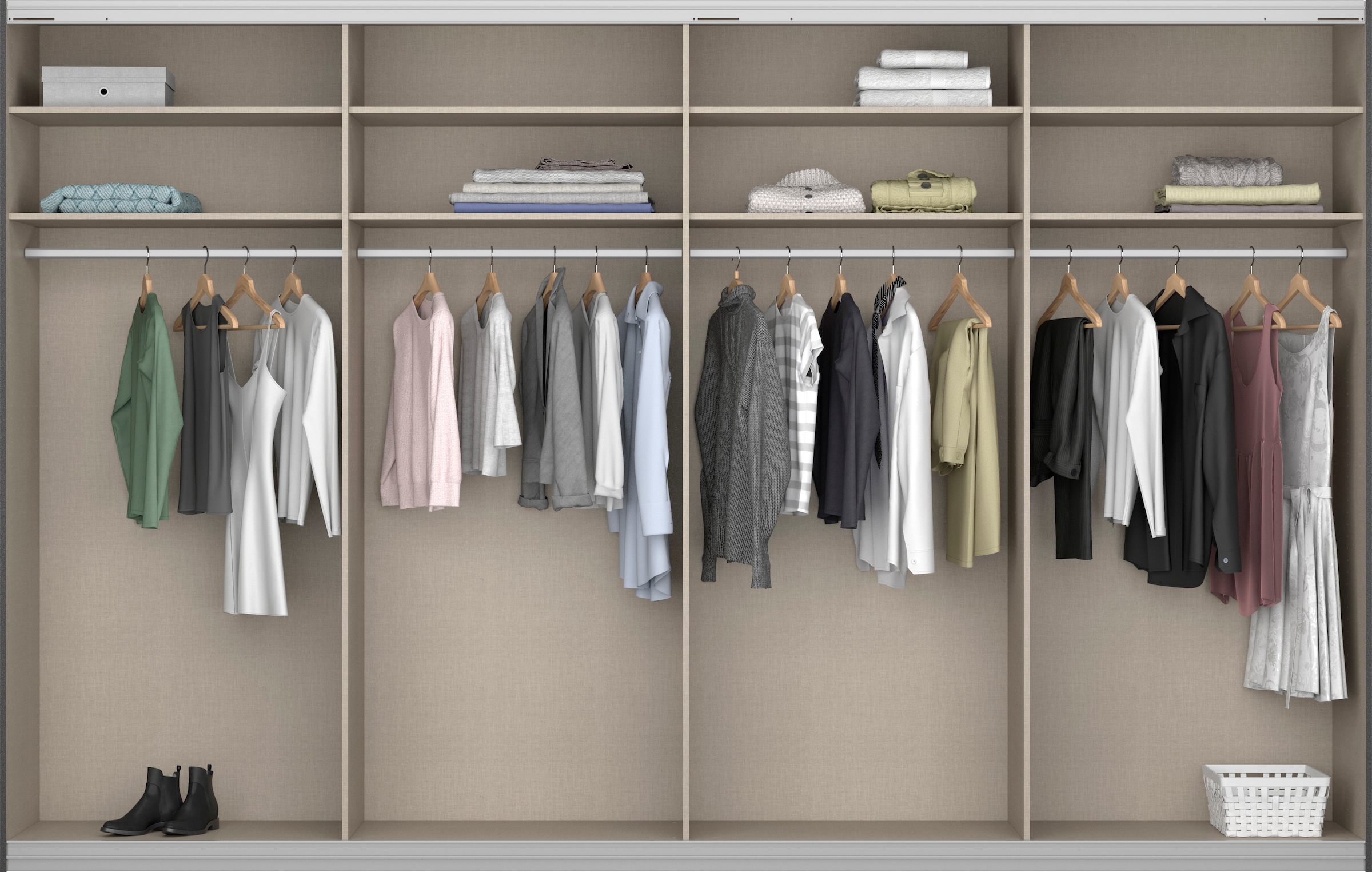 rauch Schwebetürenschrank »Syncrono«, mit Synchronöffnung