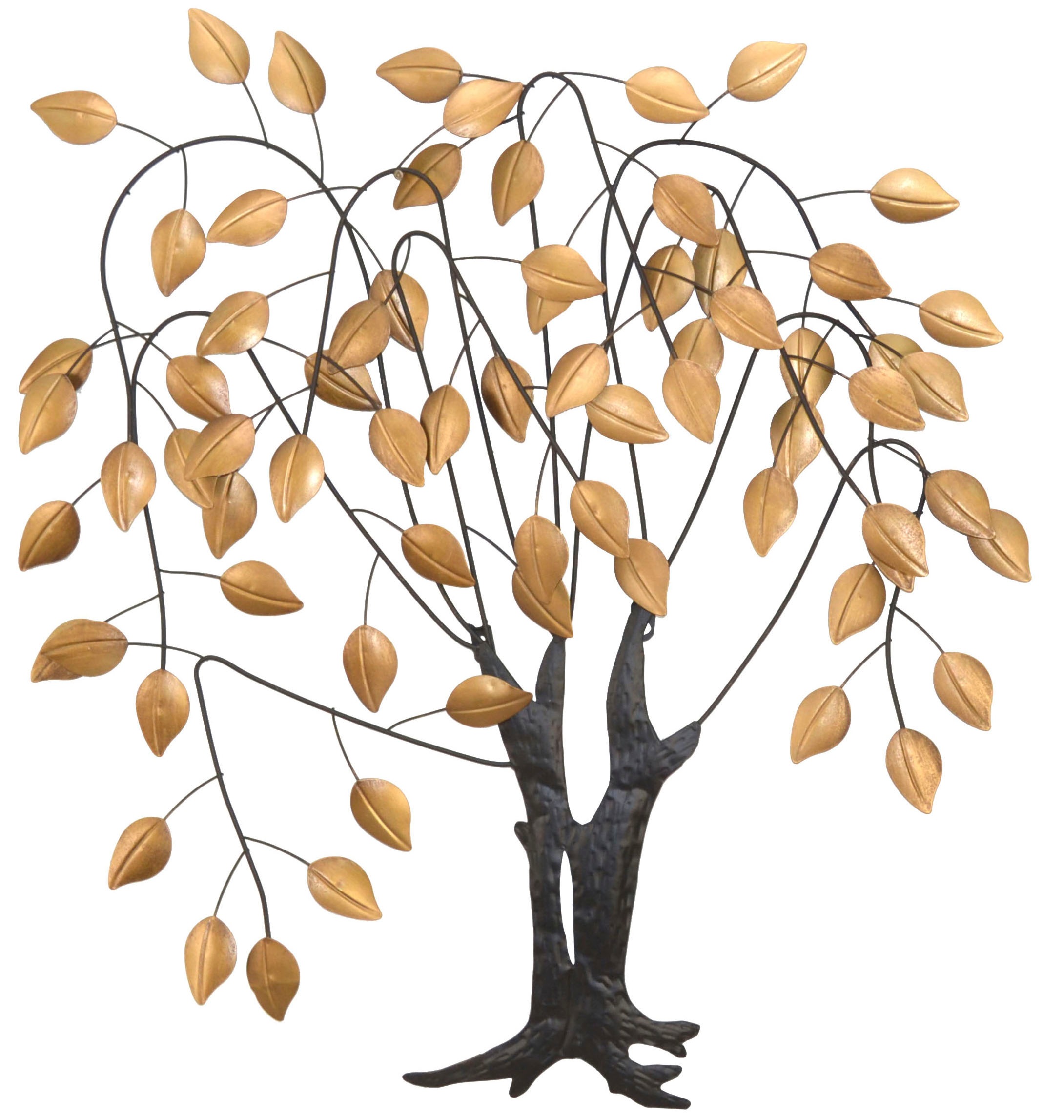 Image of HOFMANN LIVING AND MORE Wanddekoobjekt "Wanddekoration" Baum aus Metall, Trauerweide
