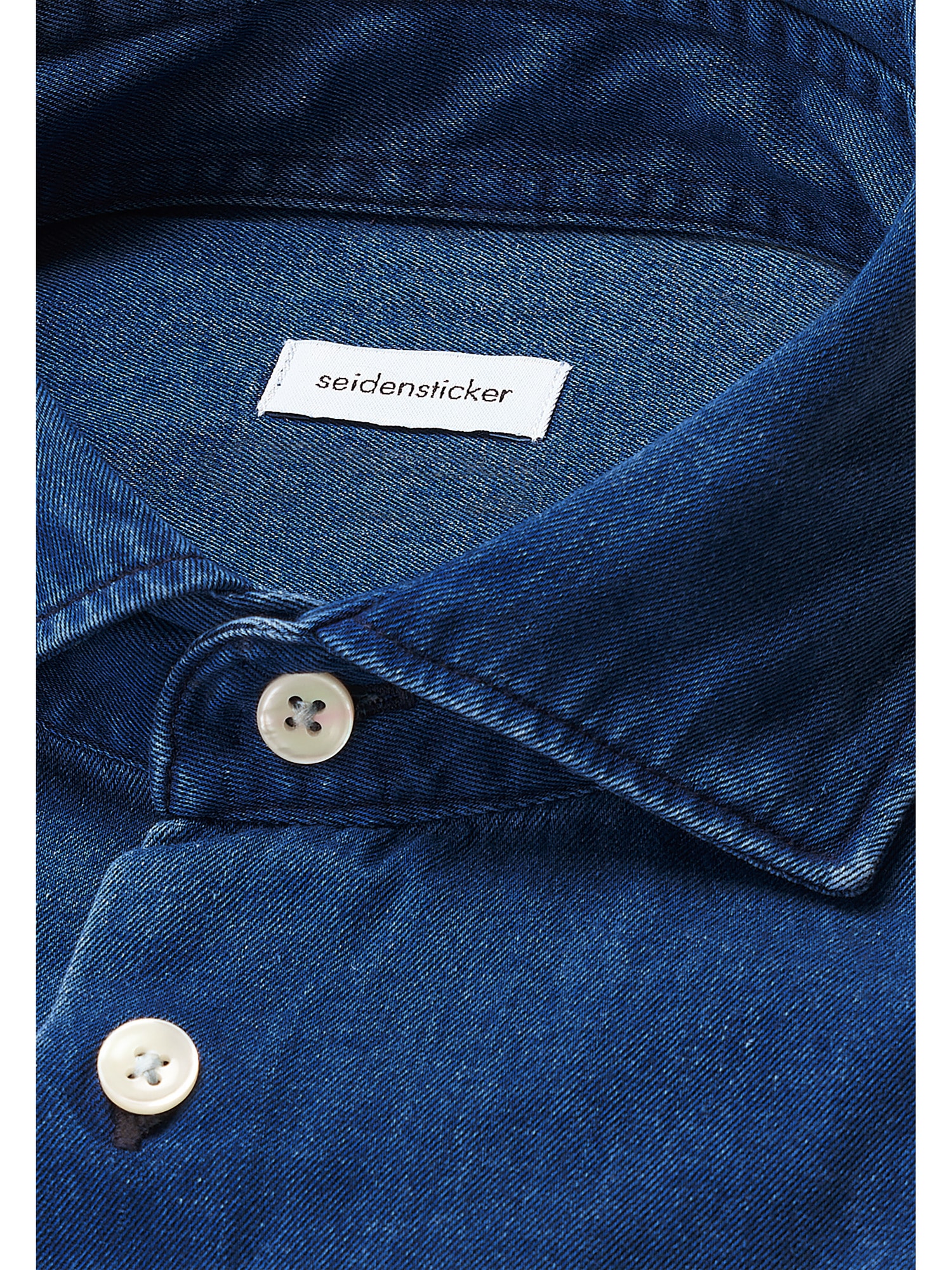 seidensticker Chemise en jean Regular 1/1 Kentkragen Denim