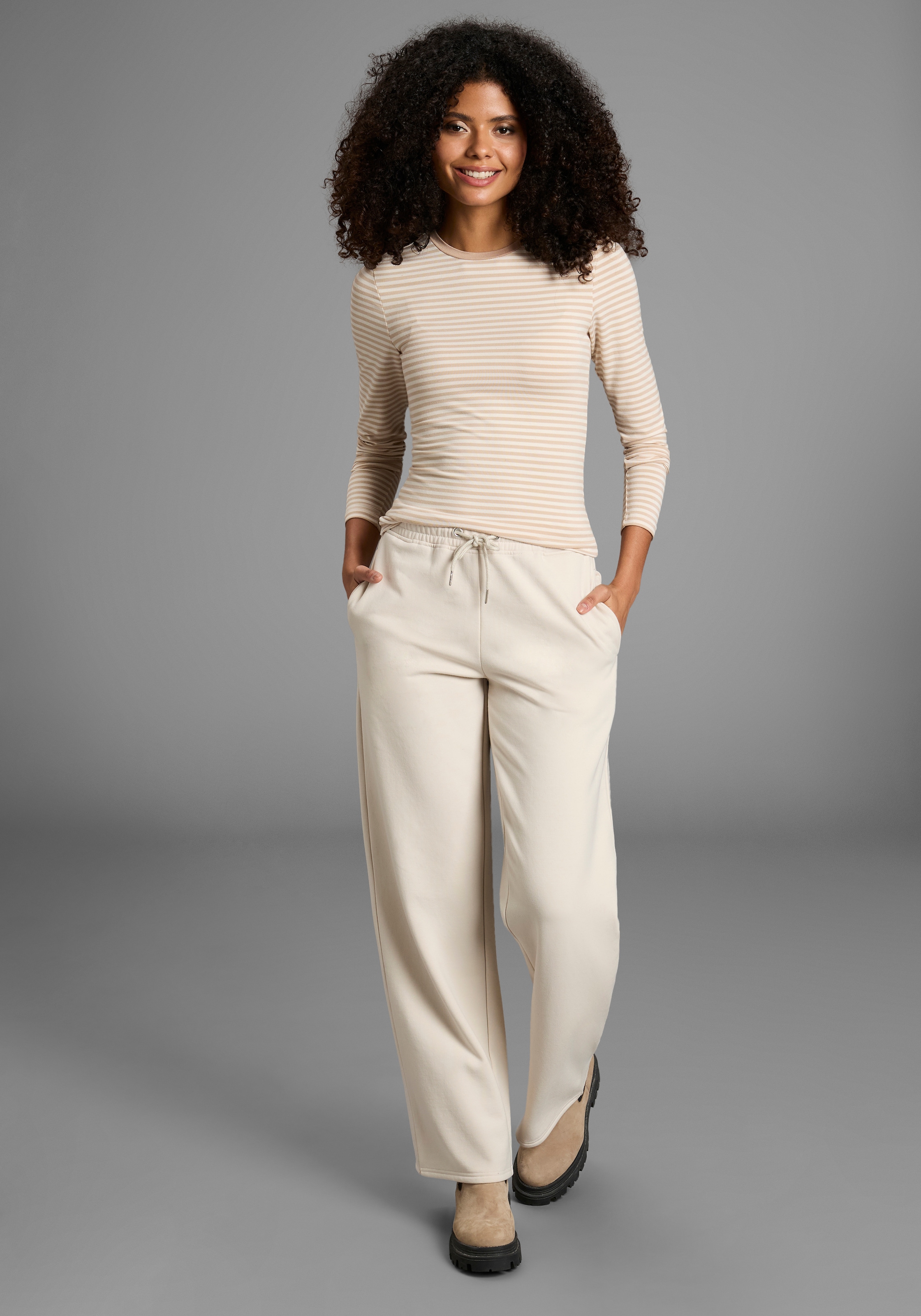 Ocean Sportswear Jogginghose  aus angerauter Sweatware, aus Polyamid, Baumwolle und Elasthan