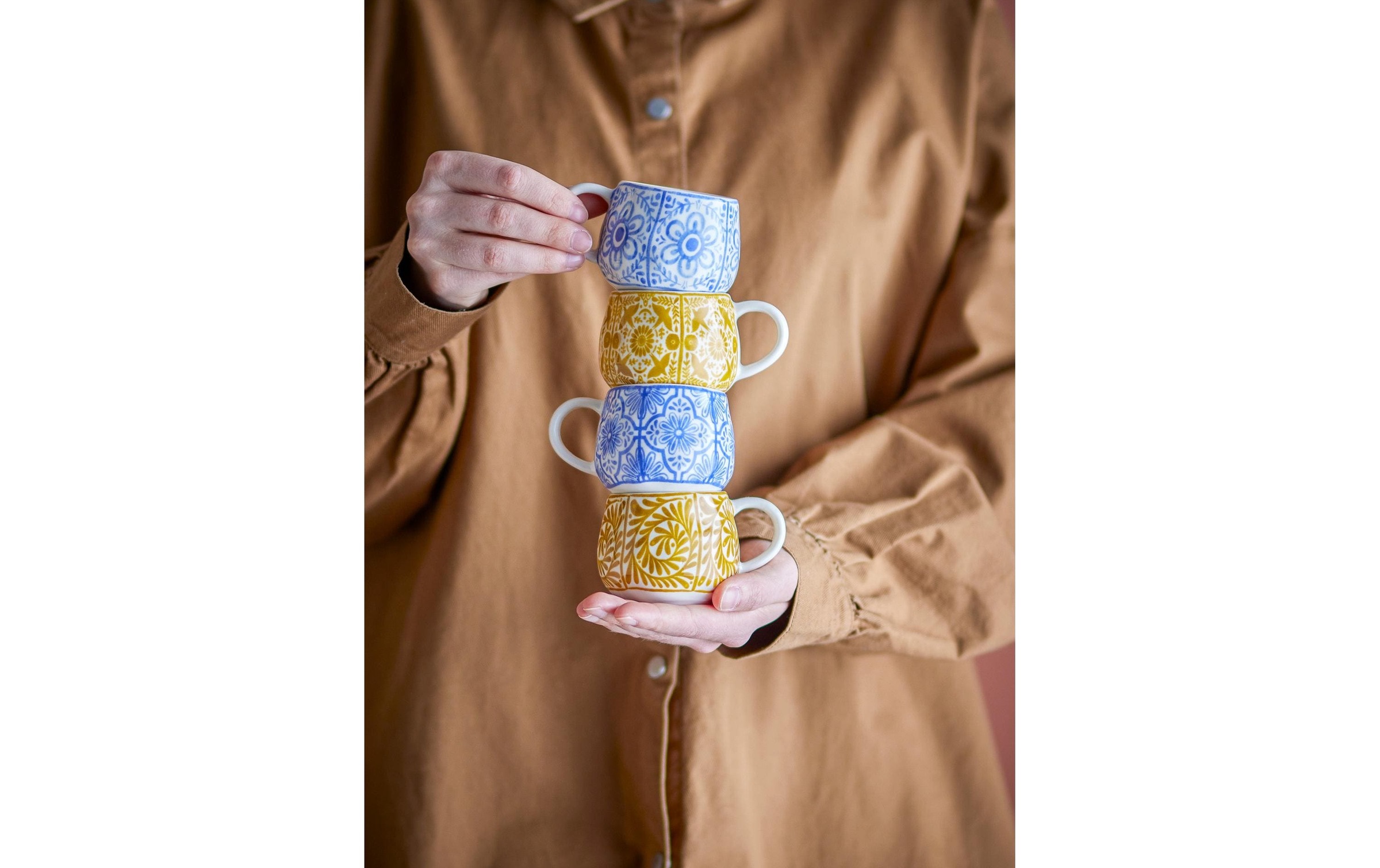 Bloomingville Tasse à expresso »Milton 155 ml, 4 Stück«