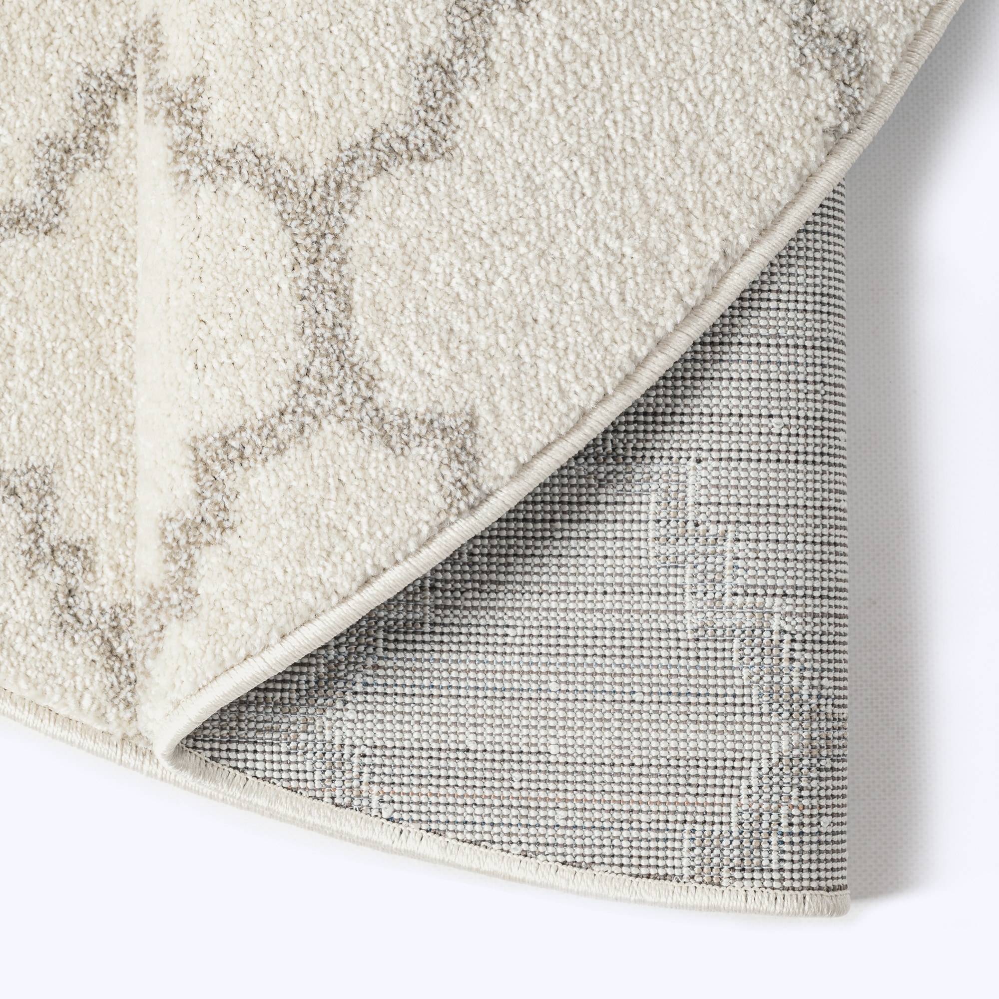Sanat Teppich »Boho 8202  , auch als Läufer und in Rund« rund 10 mm Höhe Kurzflor, robust, Boho, Scandic, für Fussbodenheizung geeignet