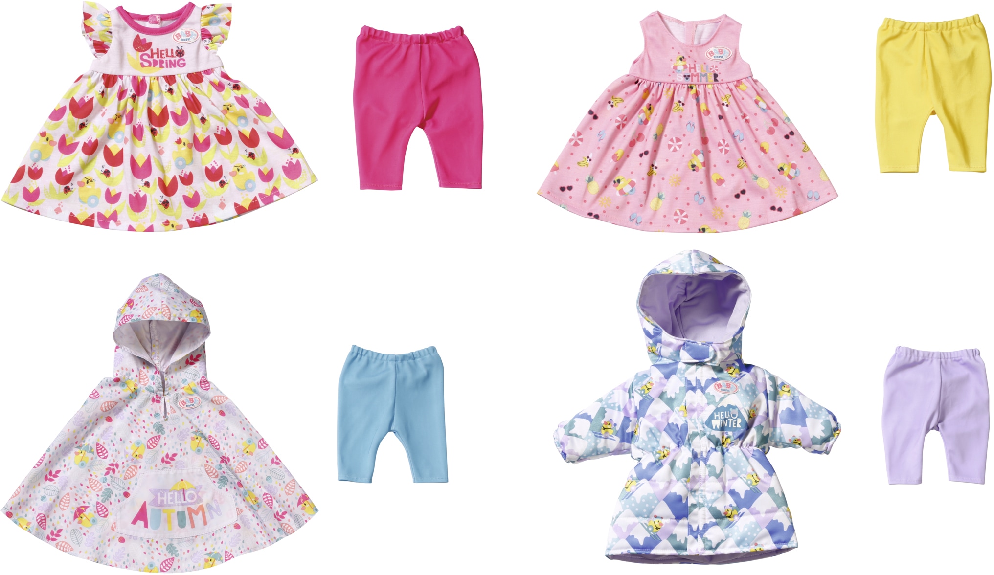 Image of Baby Born Puppenkleidung »Deluxe 4 Jahreszeiten«, (Set, 8 tlg.) bei Ackermann Versand Schweiz