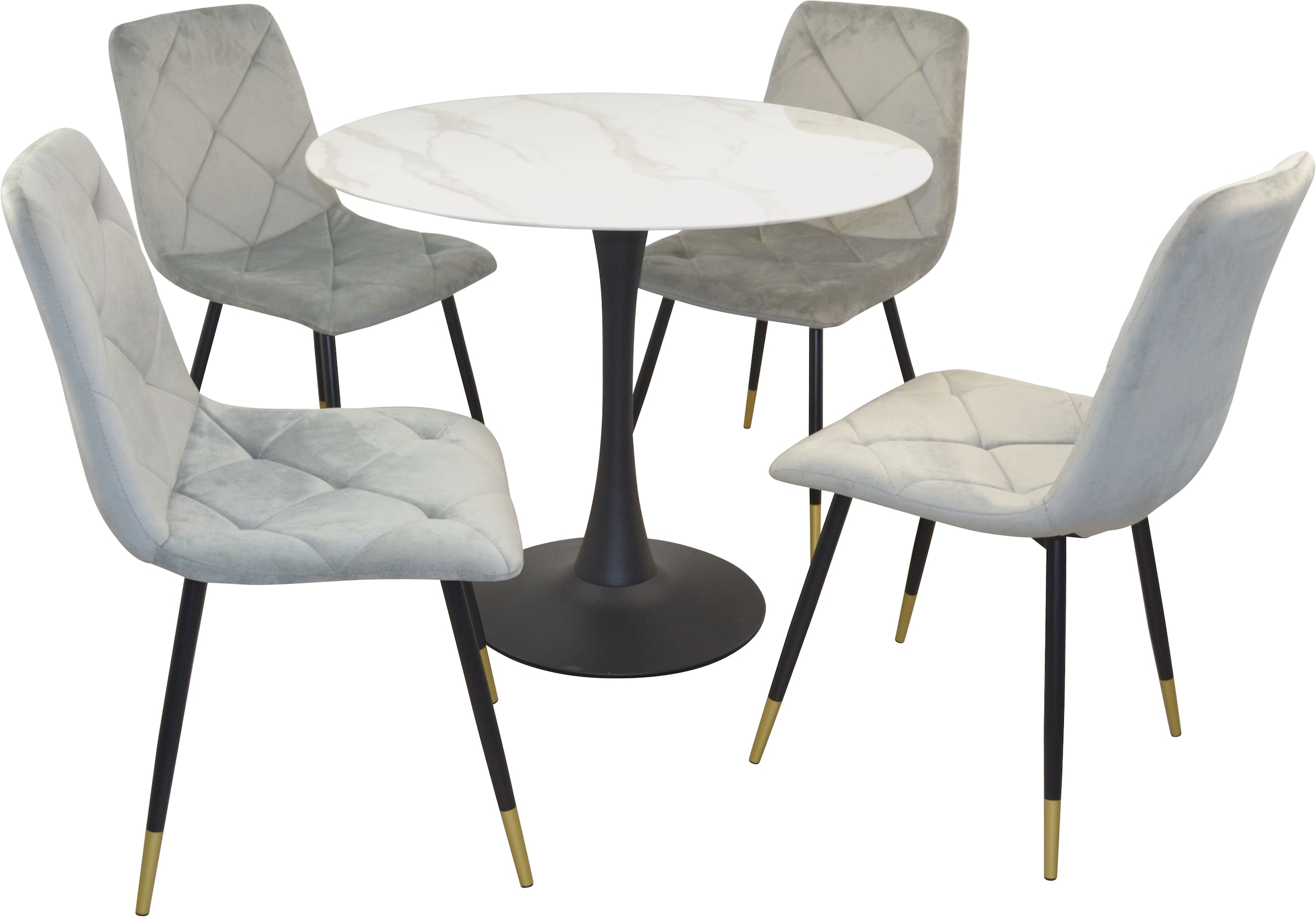 HOFMANN LIVING AND MORE Sitzgruppe, (Spar-Set, 5 tlg., 5tlg. Set)