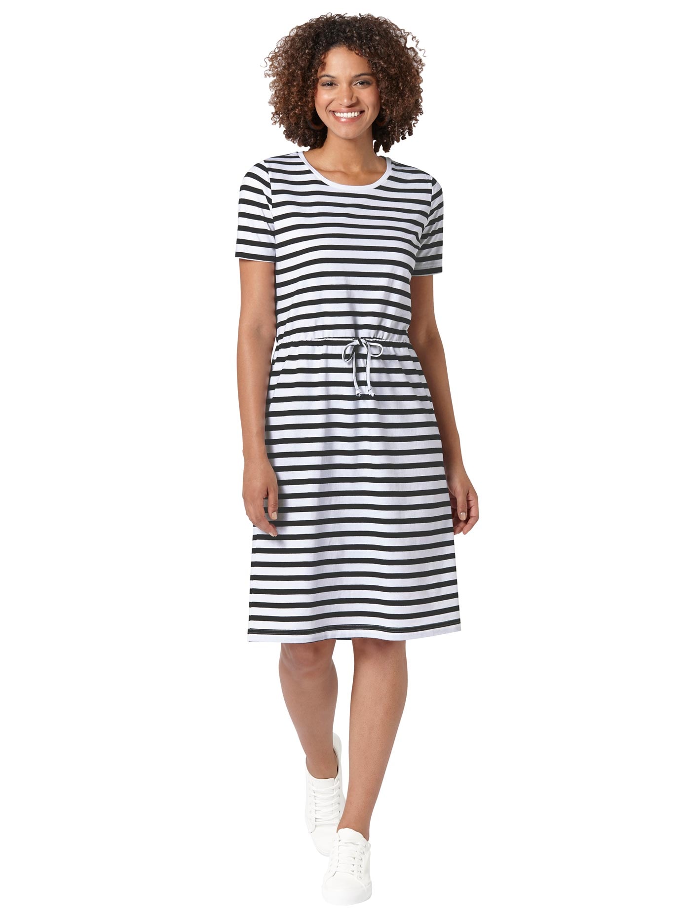 Jersey-Kleid aus reiner Baumwolle