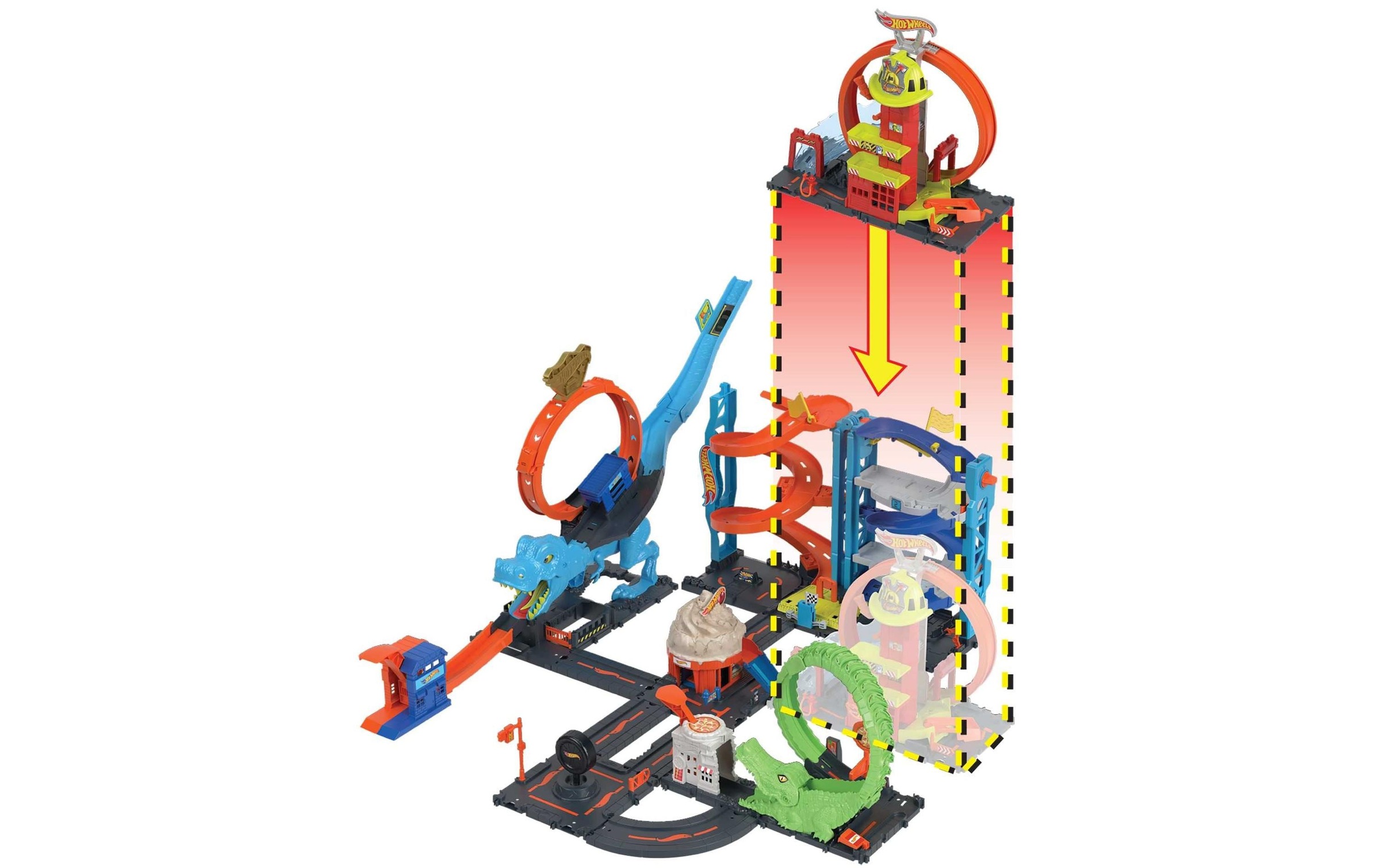 Hot Wheels Spielzeug-Auto »City Super Fire Station«