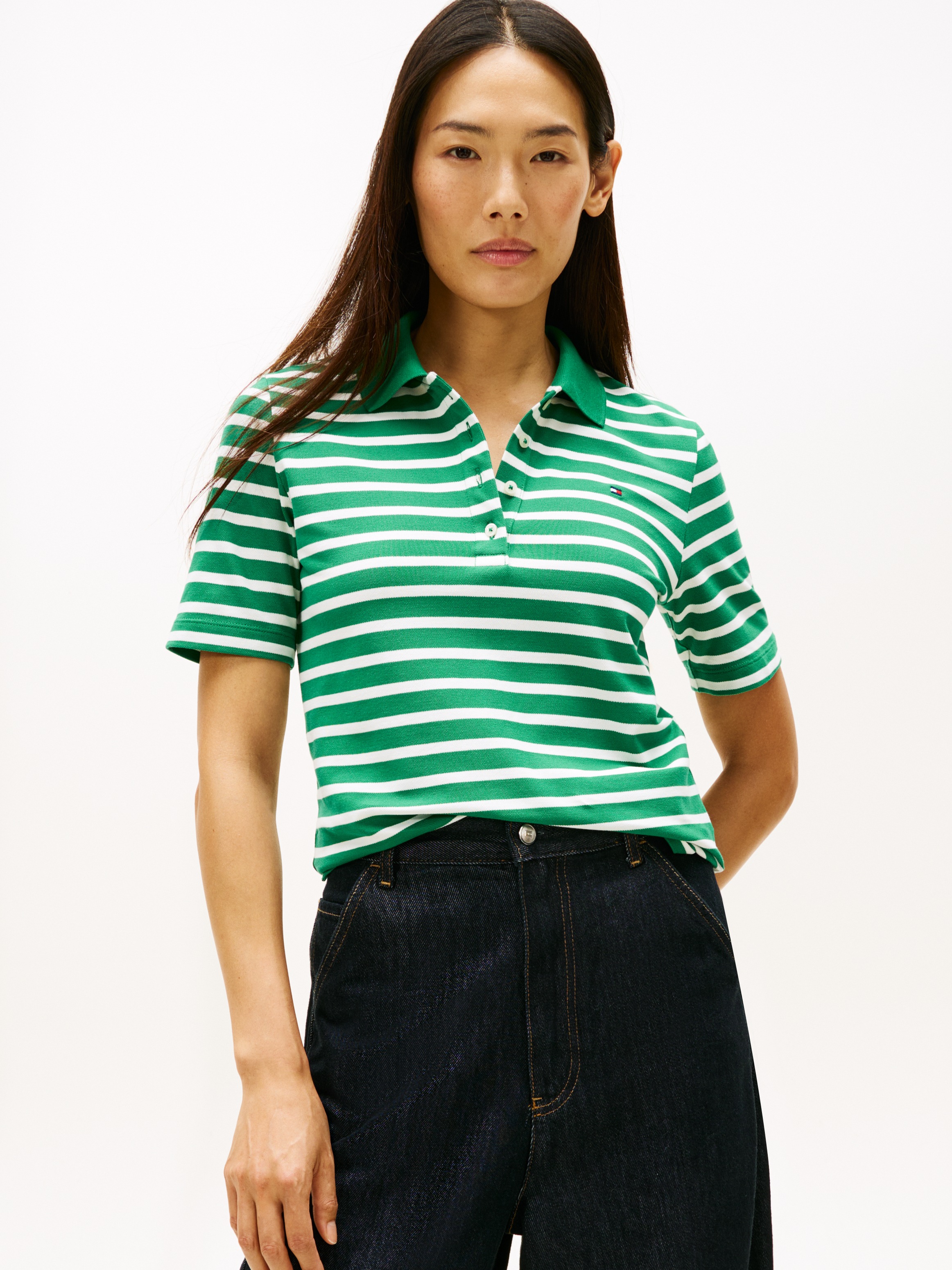 Image of Tommy Hilfiger Poloshirt "Regular Fit Pique Premium Polo" Baumwollmischung, regular fit