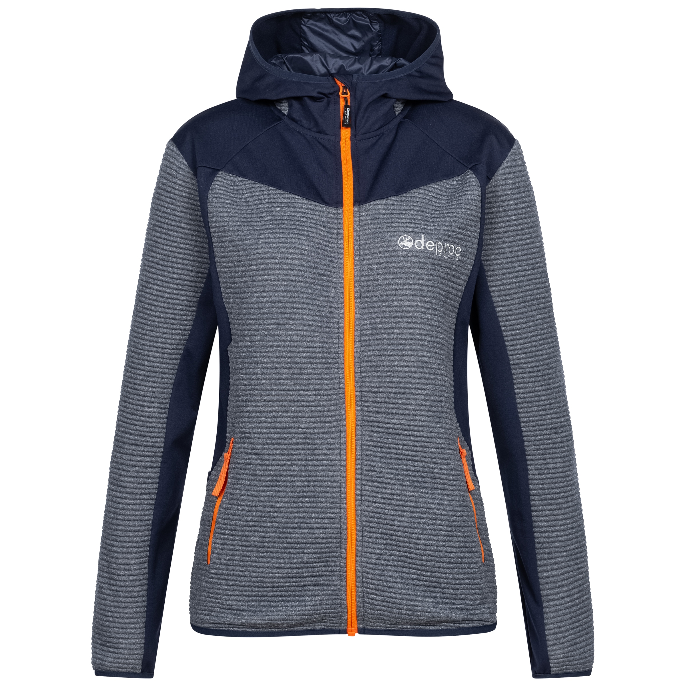 DEPROC Active Strickfleecejacke »ELM WOMEN« mit Kapuze auch in Grossen Grössen erhältlich