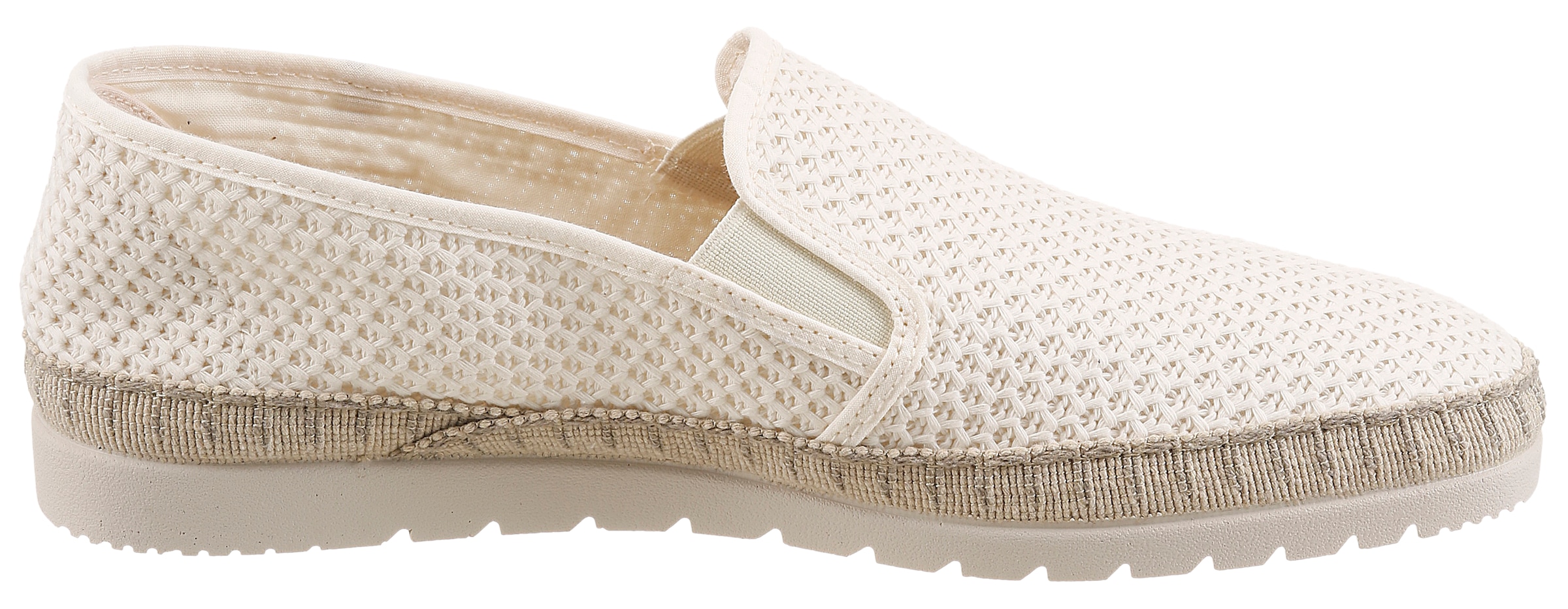 VERBENAS Slipper »BORIS BUZZBEE«  Espadrille, chaussure de vacances, plat, chaussure à enfiler avec inserts stretch