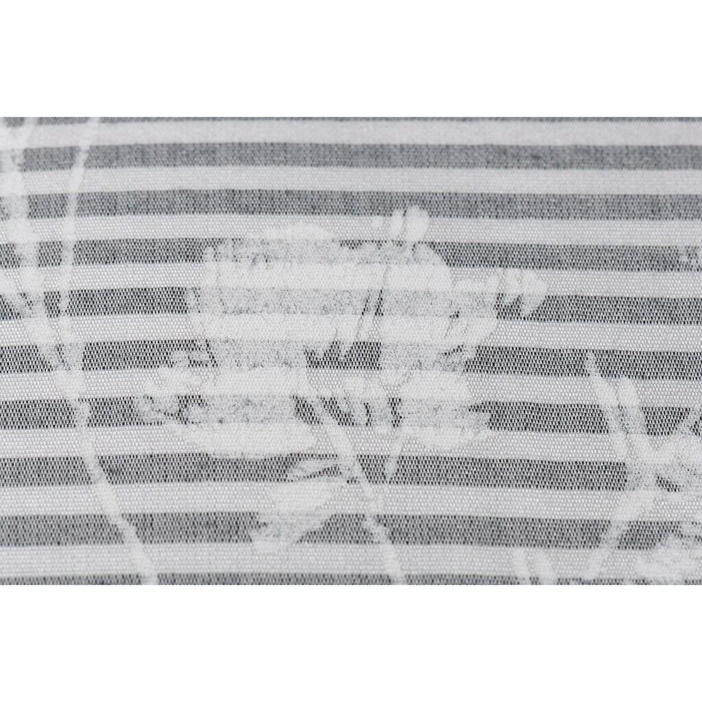 ELBERSDRUCKE Dekokissen »Blomma 07 weiss-grau«, Kissenhülle mit Polyesterfüllung im stilvollen Blumenprint, 45x45cm