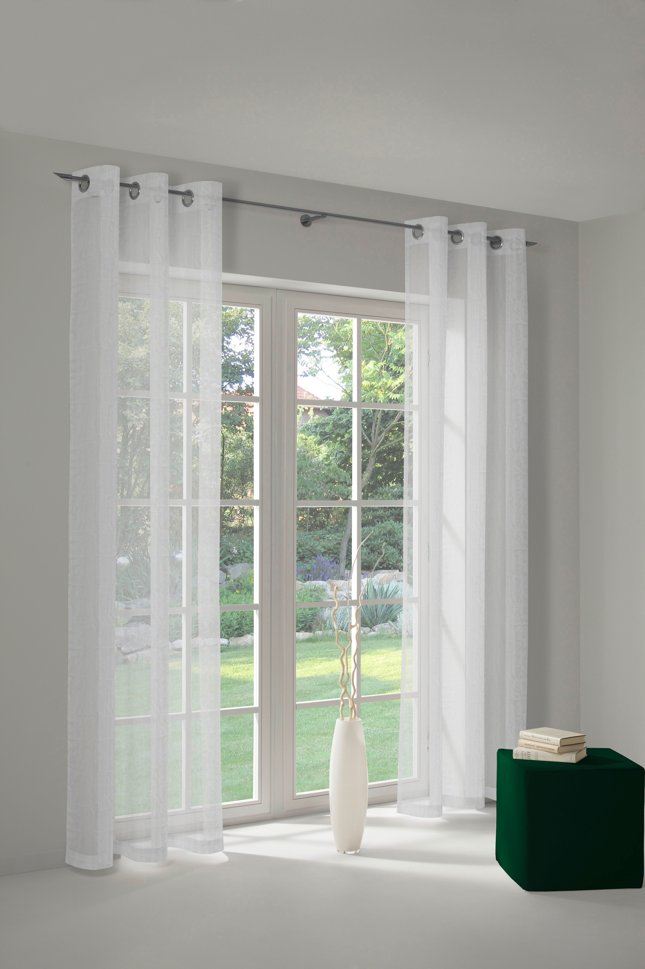 Image of Wirth Vorhang "Nicole" Ösen 1 Stk. tlg. Store