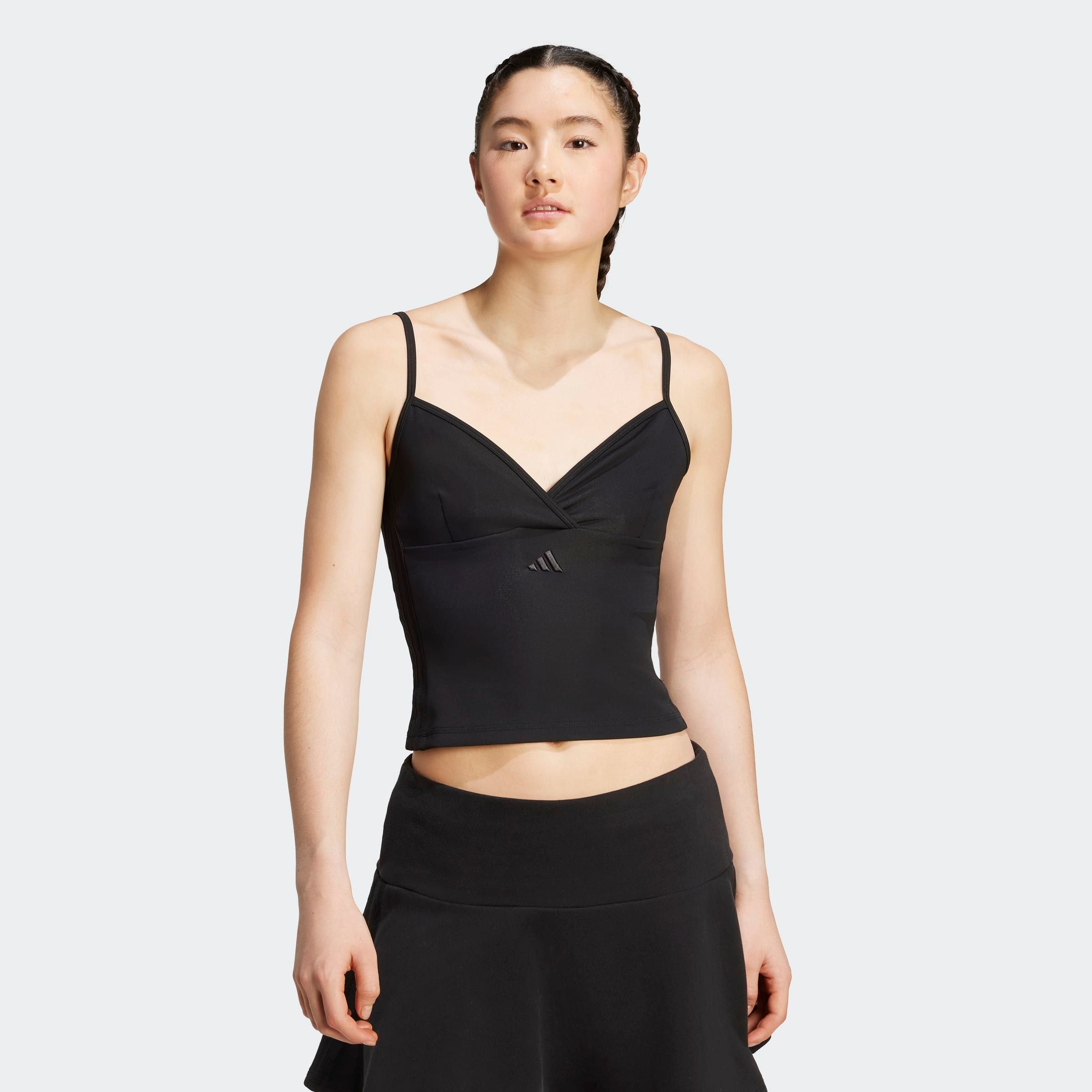 Image of adidas Sportswear Tanktop "SEASONAL ESSENTIALS 3-STREIFEN TANK" figurnahe Schnittform, mit V-Ausschnitt, pflegeleicht