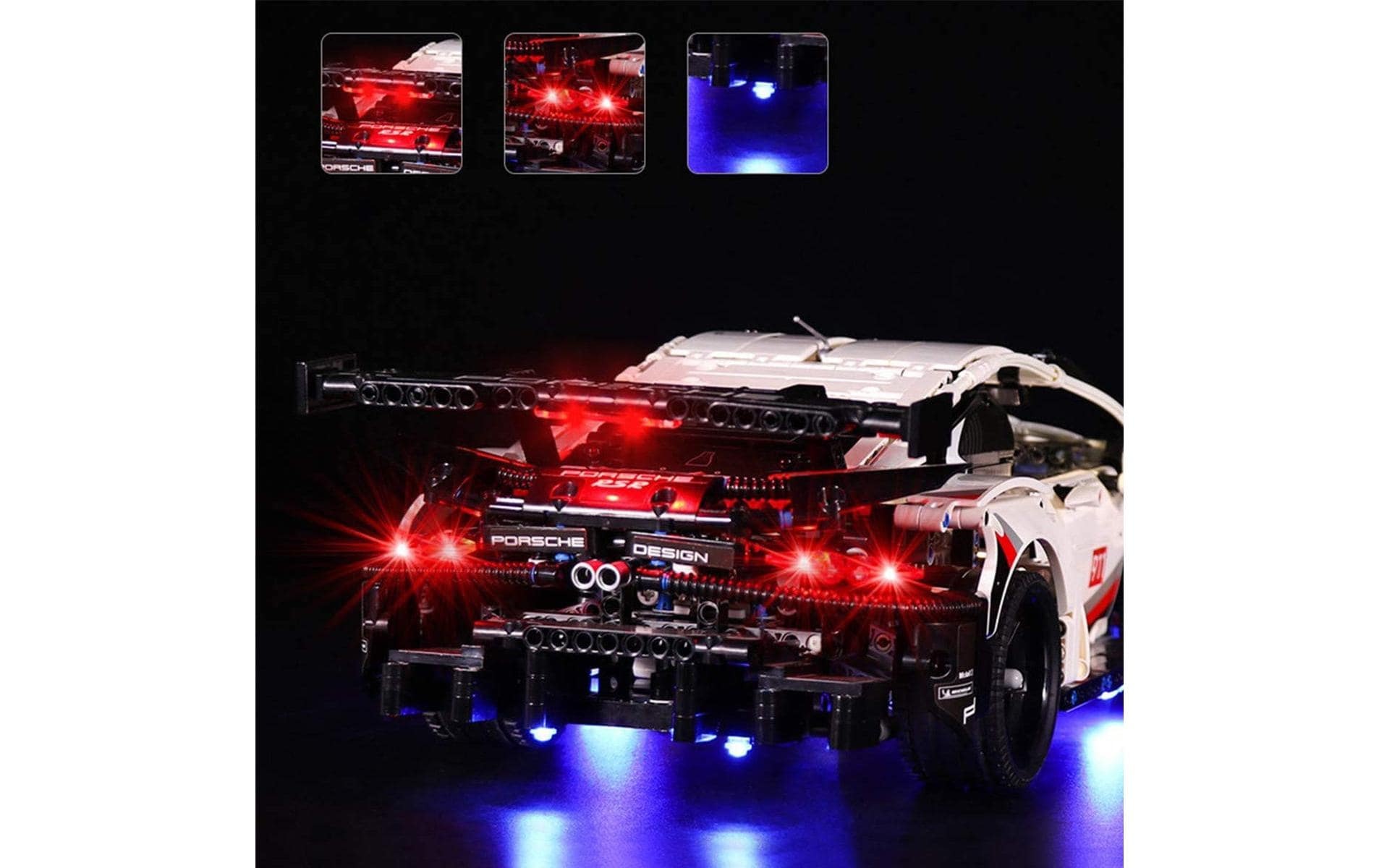 Image of Steinbaukasten "BrickBling LED-Licht-Set für LEGO Porsche 911 RSR -42096"