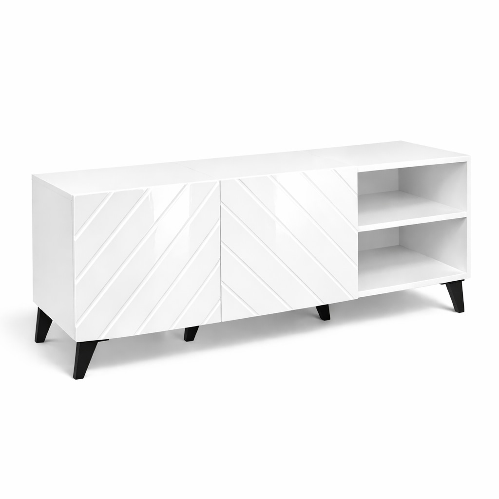 GOODproduct Table basse »HOLLY 1.5, TV-Board, TV-Kommode, TV-Schrank, TV-Unterschrank, TV-Möbel« Meuble TV moderne laqué brillant sans poignées, largeur 150 cm