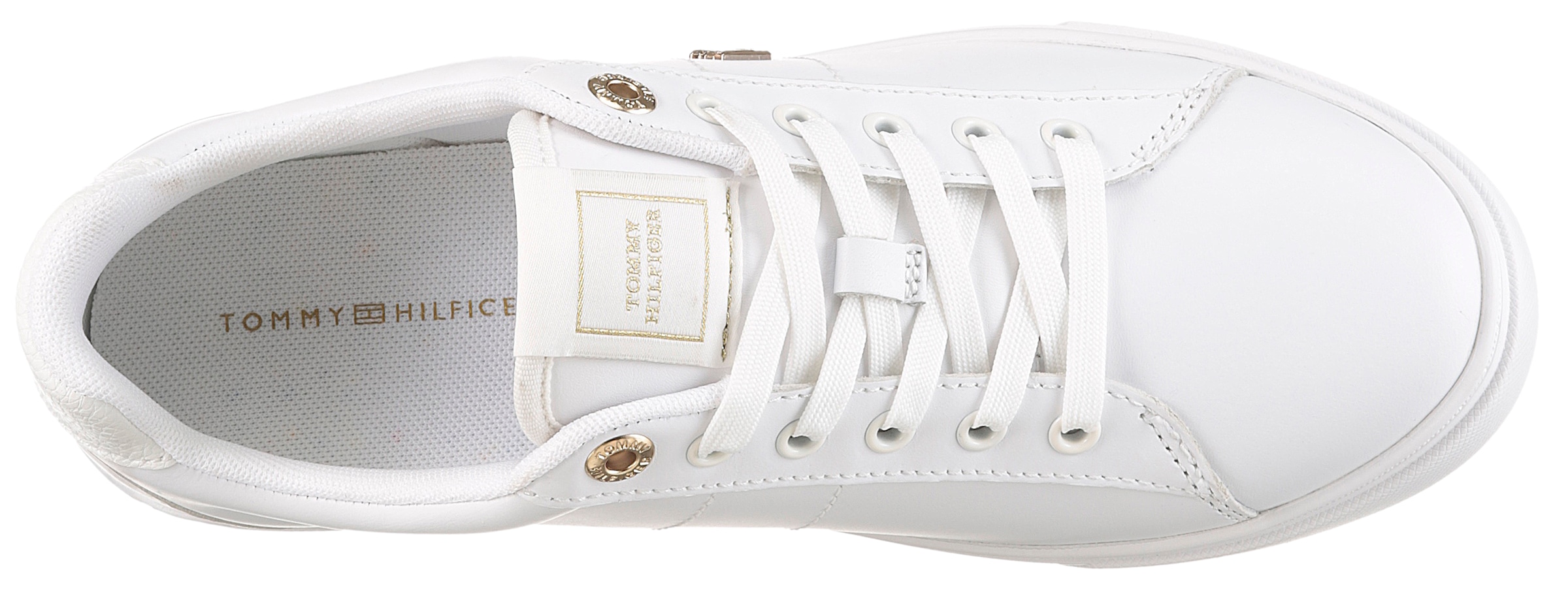 Tommy Hilfiger Sneakers »ESSENTIAL ELEVATED COURT SNEAKER«  , Freizeitschuh, Halbschuh, Schnürschuh mit TH-Schmuckelement