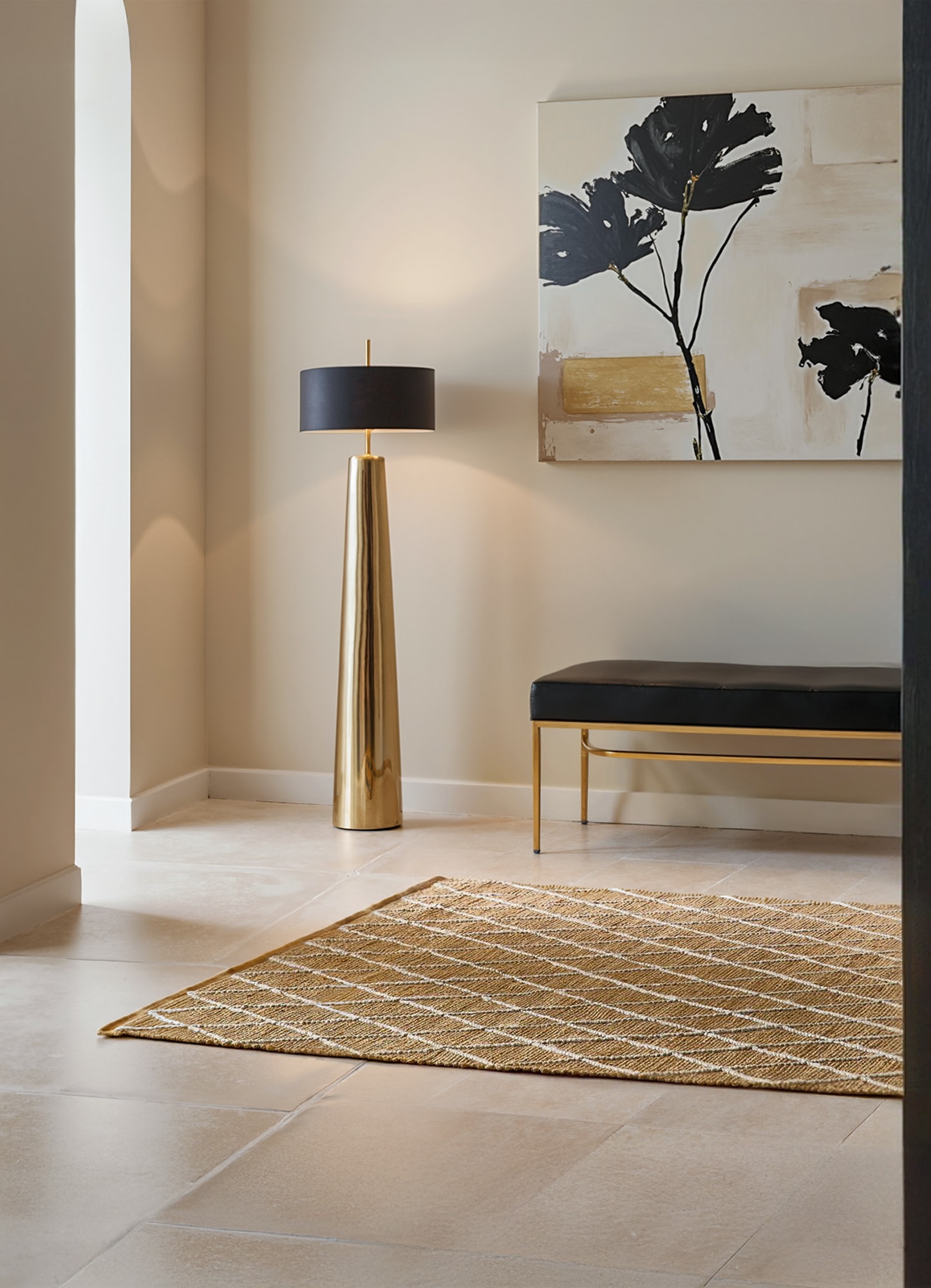 HANSE Home Teppich »Kunu  Juteteppich« rechteckig 10 mm Höhe Naturfasern, Jute mit Baumwolle, Wohnzimmer, Diele, Flur, Boho, Skandi