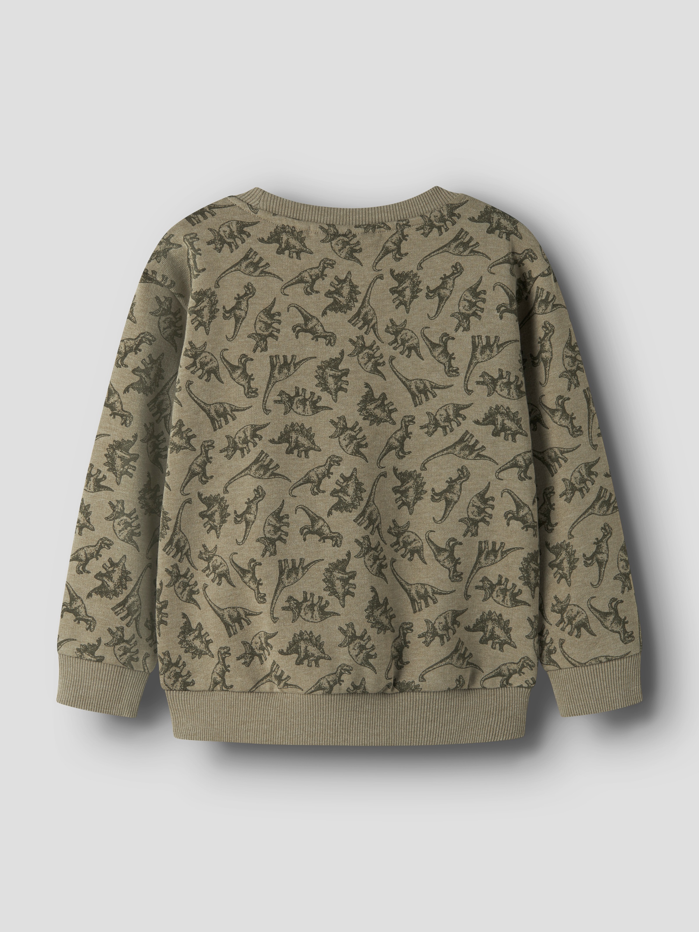 Name It Sweat-shirt »NMMVIMO LS NREG AOP SWEAT BRU«, mélange coton, coupe régulière
