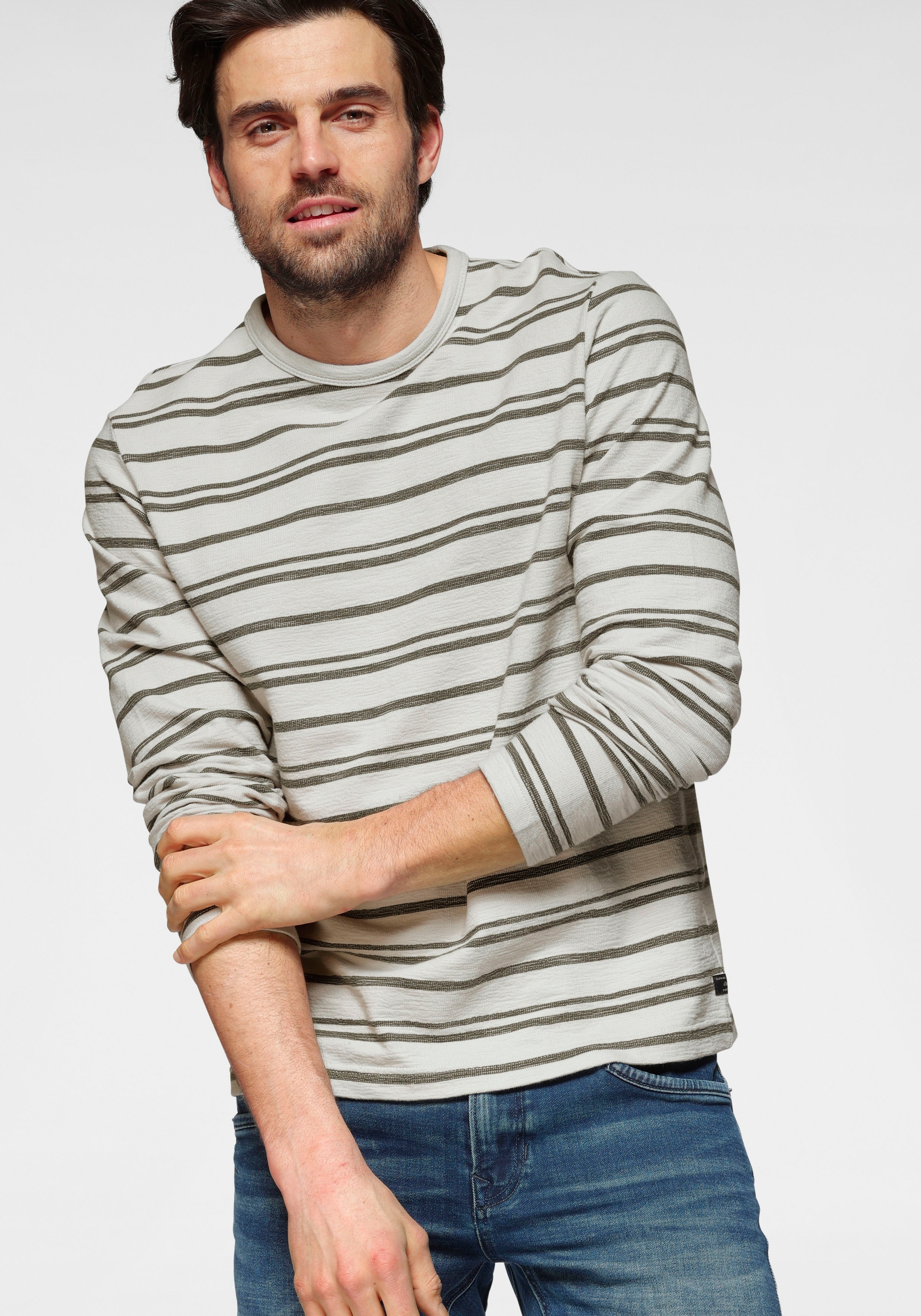 Image of s.Oliver Langarmshirt, in Ringeloptik bei Ackermann Versand Schweiz