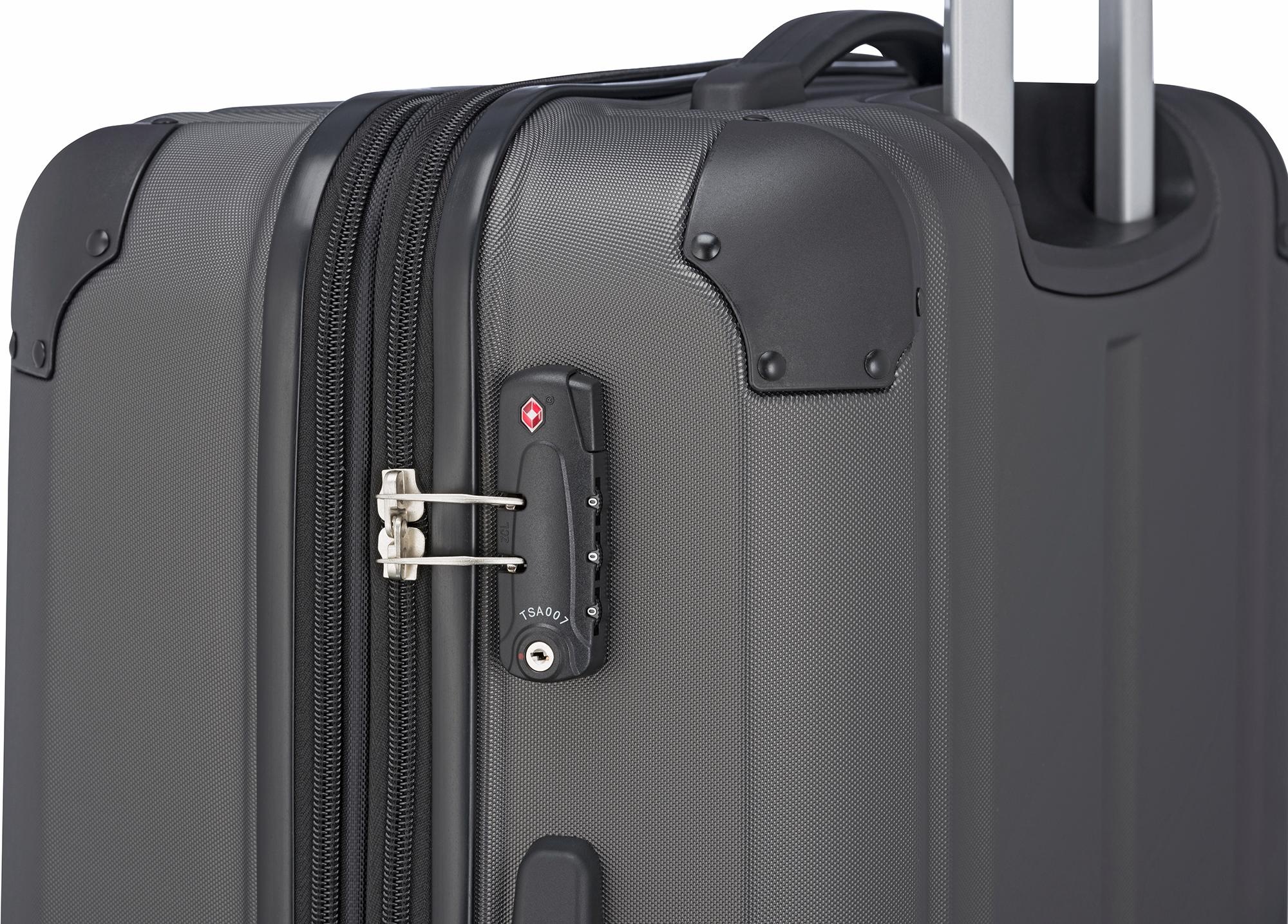 travelite Trolley à coque dure »CITY Reisekoffer Hartschale« 40 litre 4 Rollen avec serrure TSA, bagage de voyage robuste en ABS