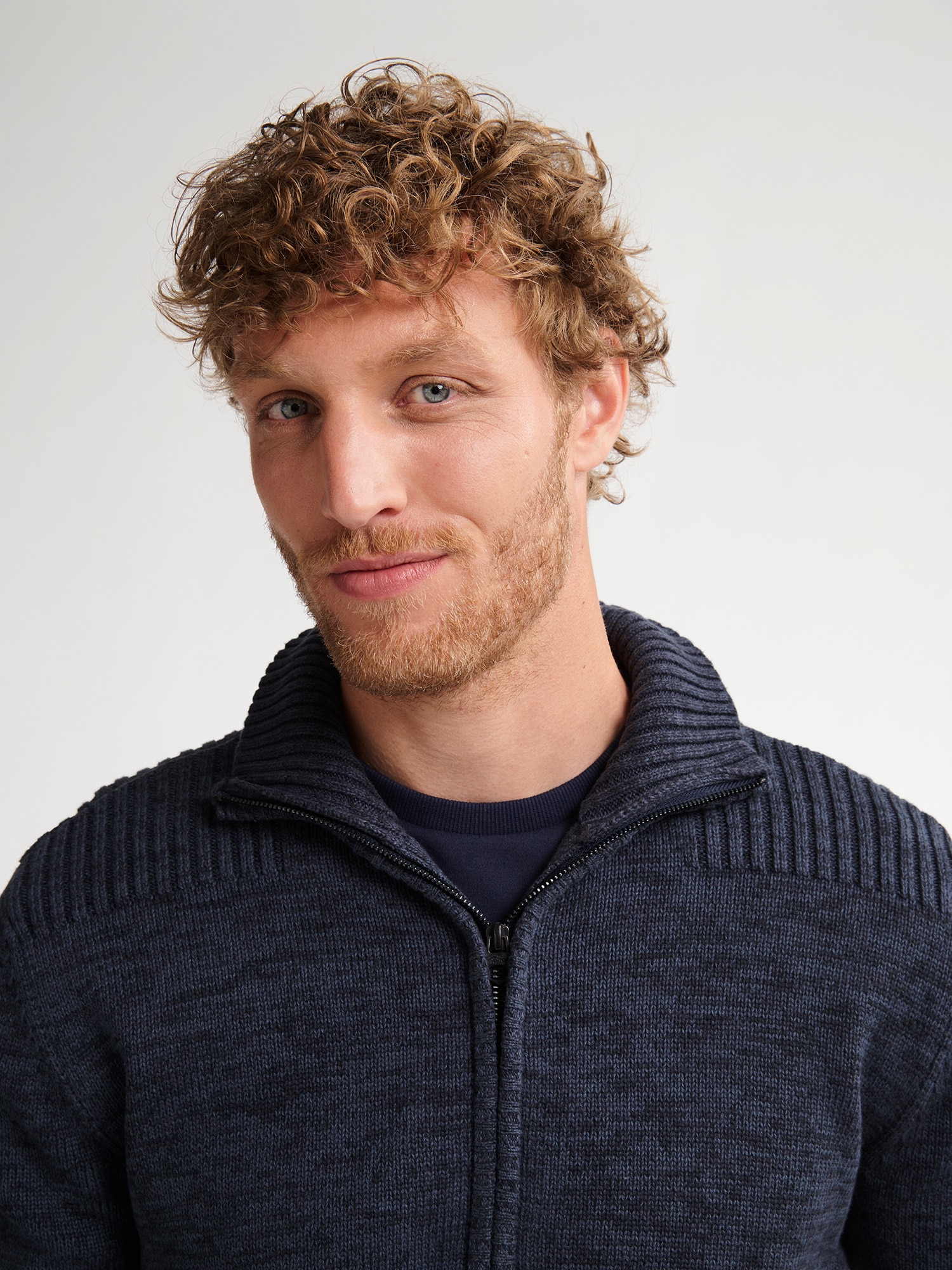 Petrol Industries Strickjacke, mit Stehkragen