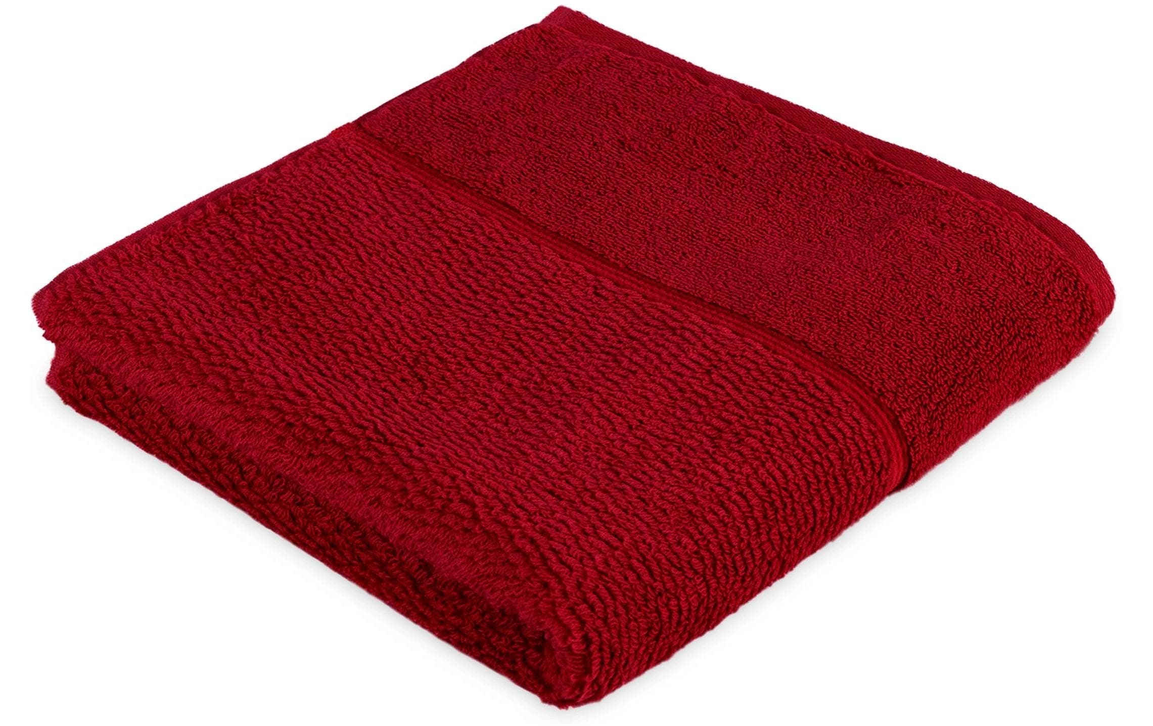 frottana Handtuch »Pearl 50 x 100 cm, Rot«, (1 St.)