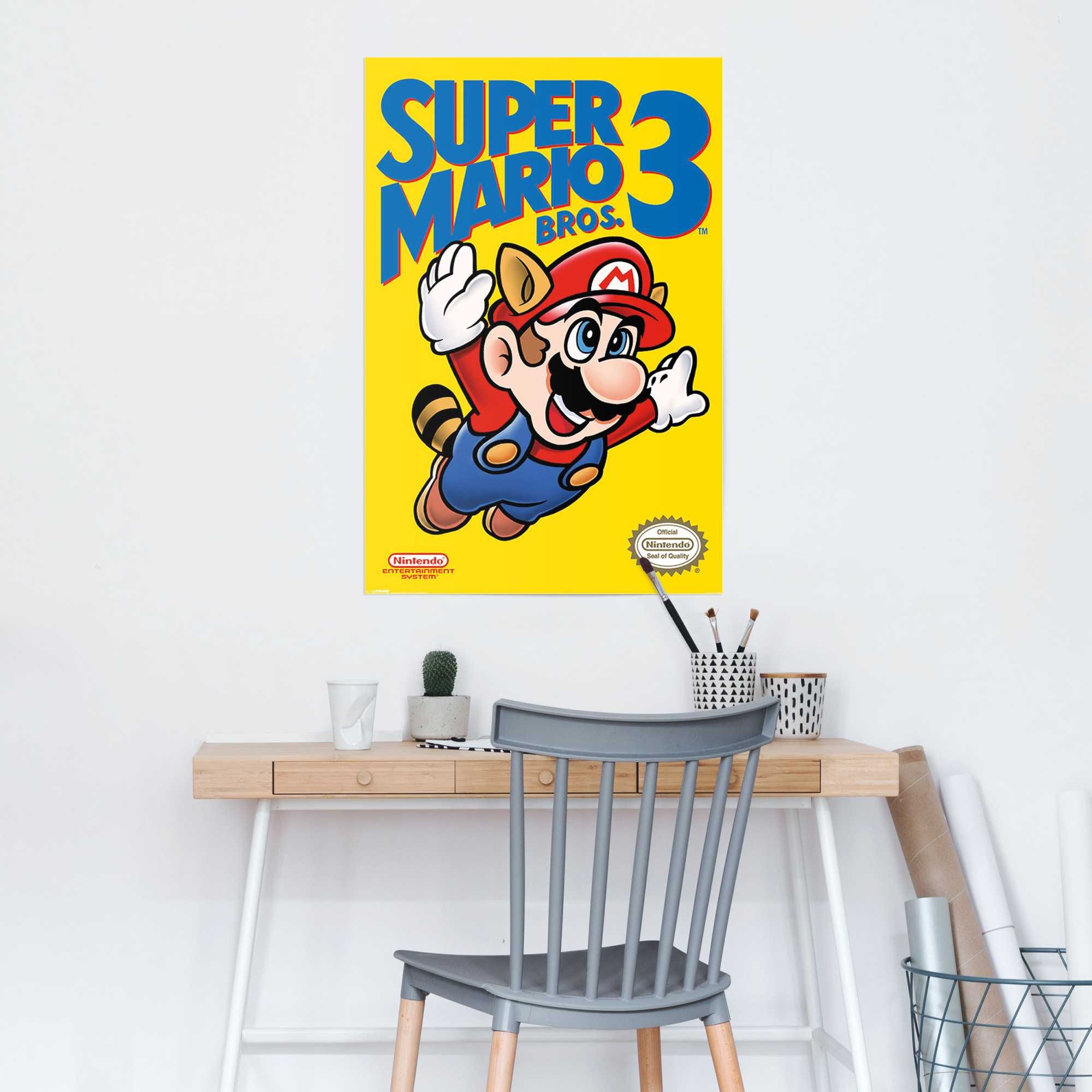 Reinders! Poster »Super Mario Bros 3 - NES cover«