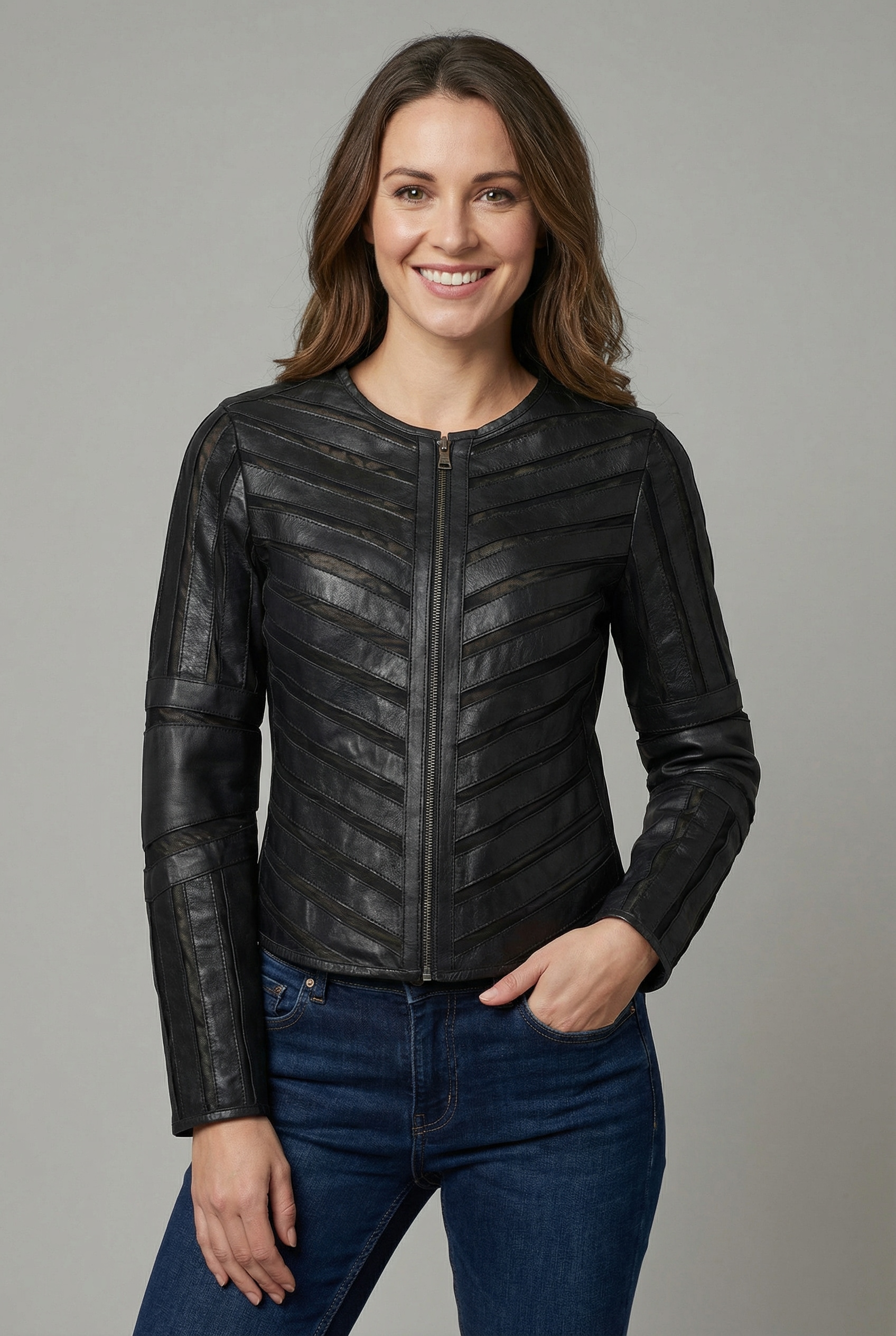 Mauritius »MWSuri« im Materialmix, Mesh-Einsätze