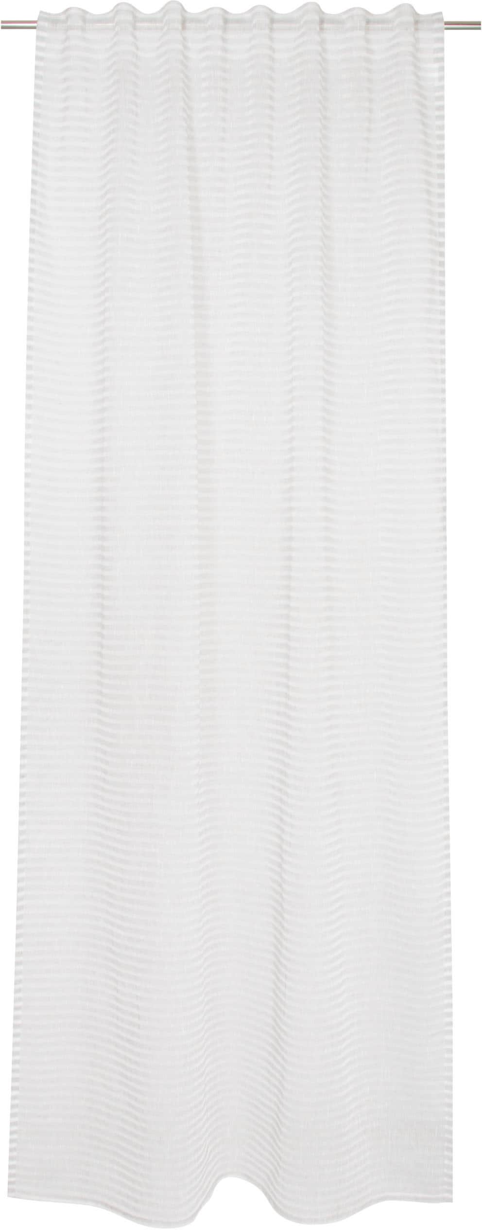 Image of TOM TAILOR HOME Vorhang "Natural Stripe" verdeckte Schlaufen 1 Stk. tlg. transparent