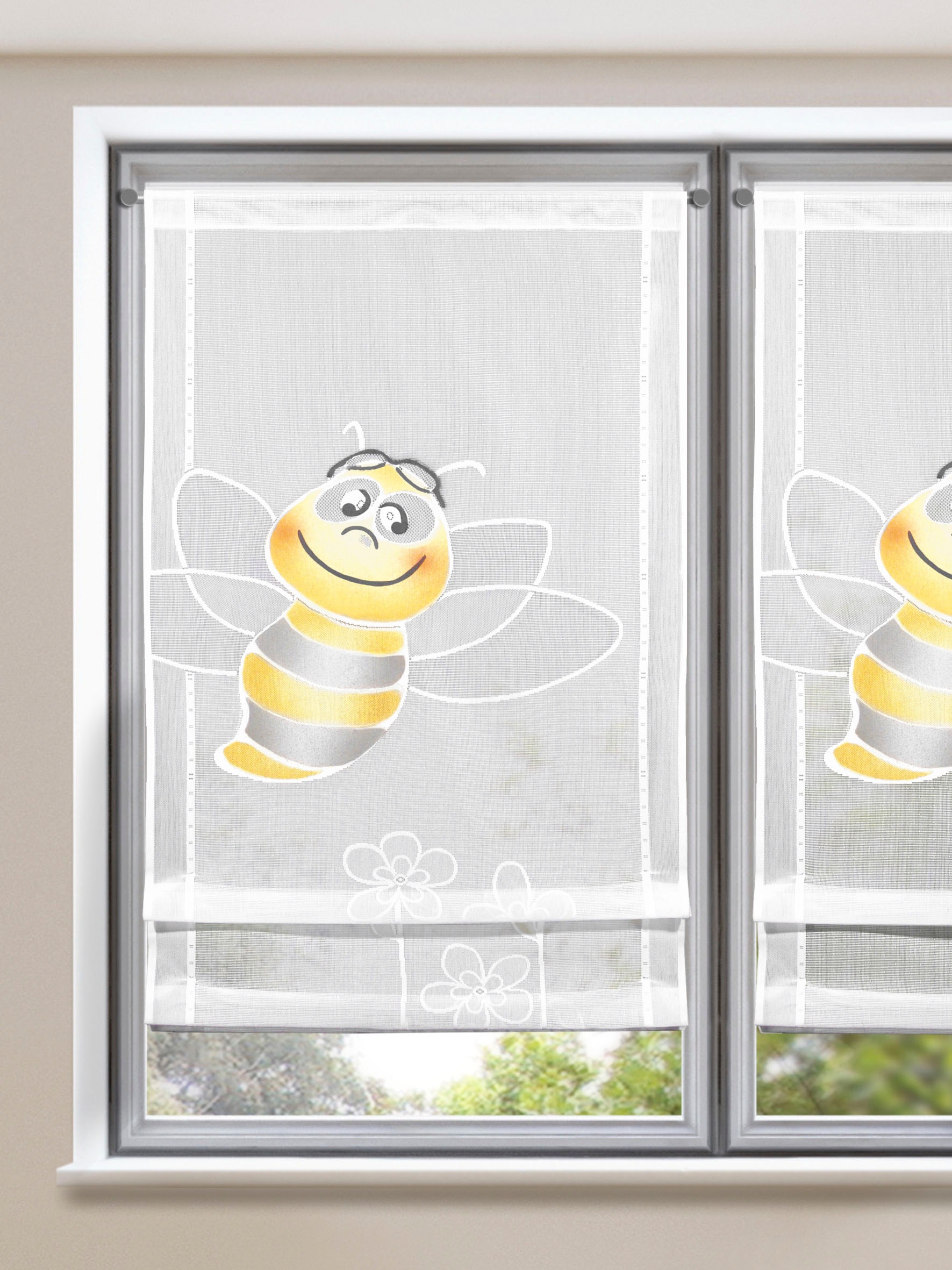 Image of WILLKOMMEN ZUHAUSE by ALBANI GROUP Raffrollo »Biene«, mit Stangendurchzug, Raffrollo bei Ackermann Versand Schweiz