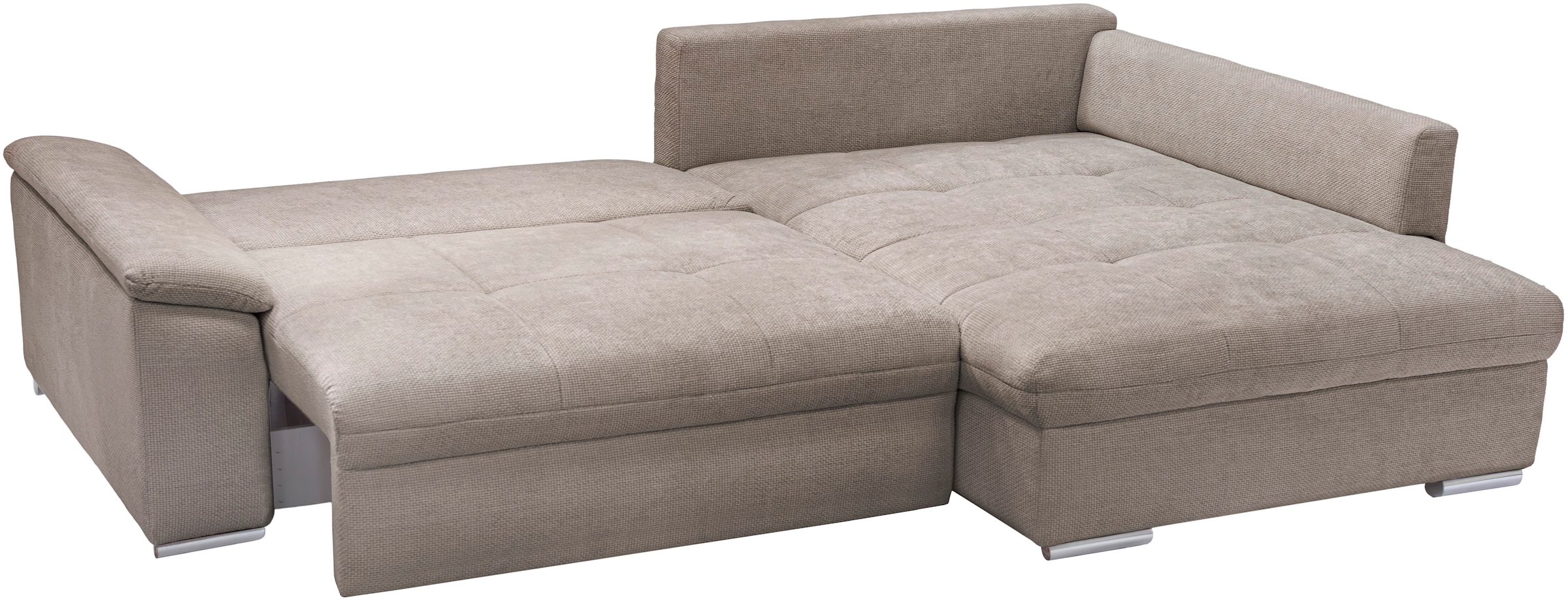 exxpo - sofa fashion Ecksofa »Casa Grande inkl. Bettfunktion, Bettkasten, OTTOs Choice, bequem« L-Form, guter Sitzkomfort, griosse Liegefläche
