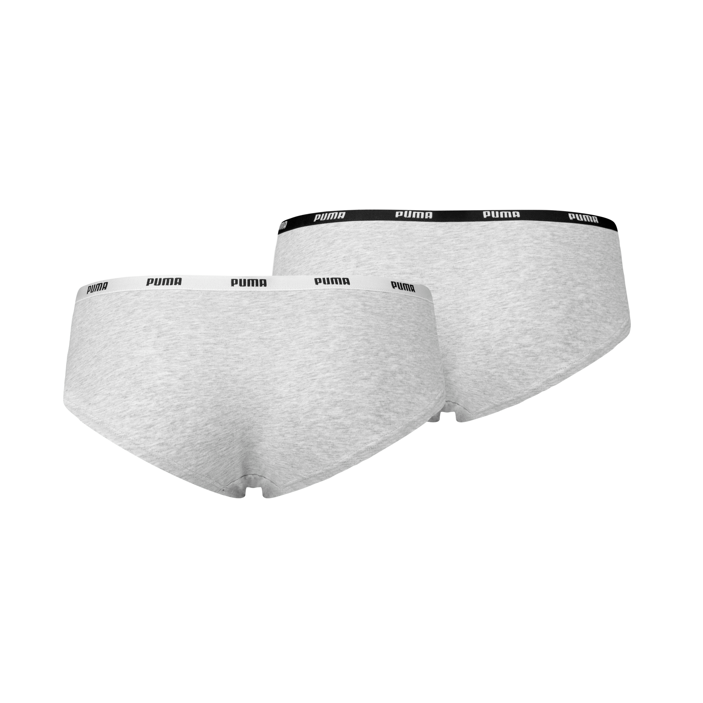 PUMA Hipster »PUMA WOMEN HIPSTER 2P«, (2er Pack), Mit elastischem Logobund