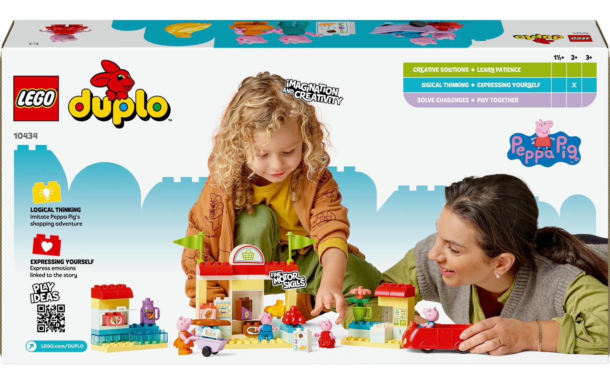 LEGO® Spielbausteine »DUPLO® Peppas Supermarkt 10434«, (70 St.)