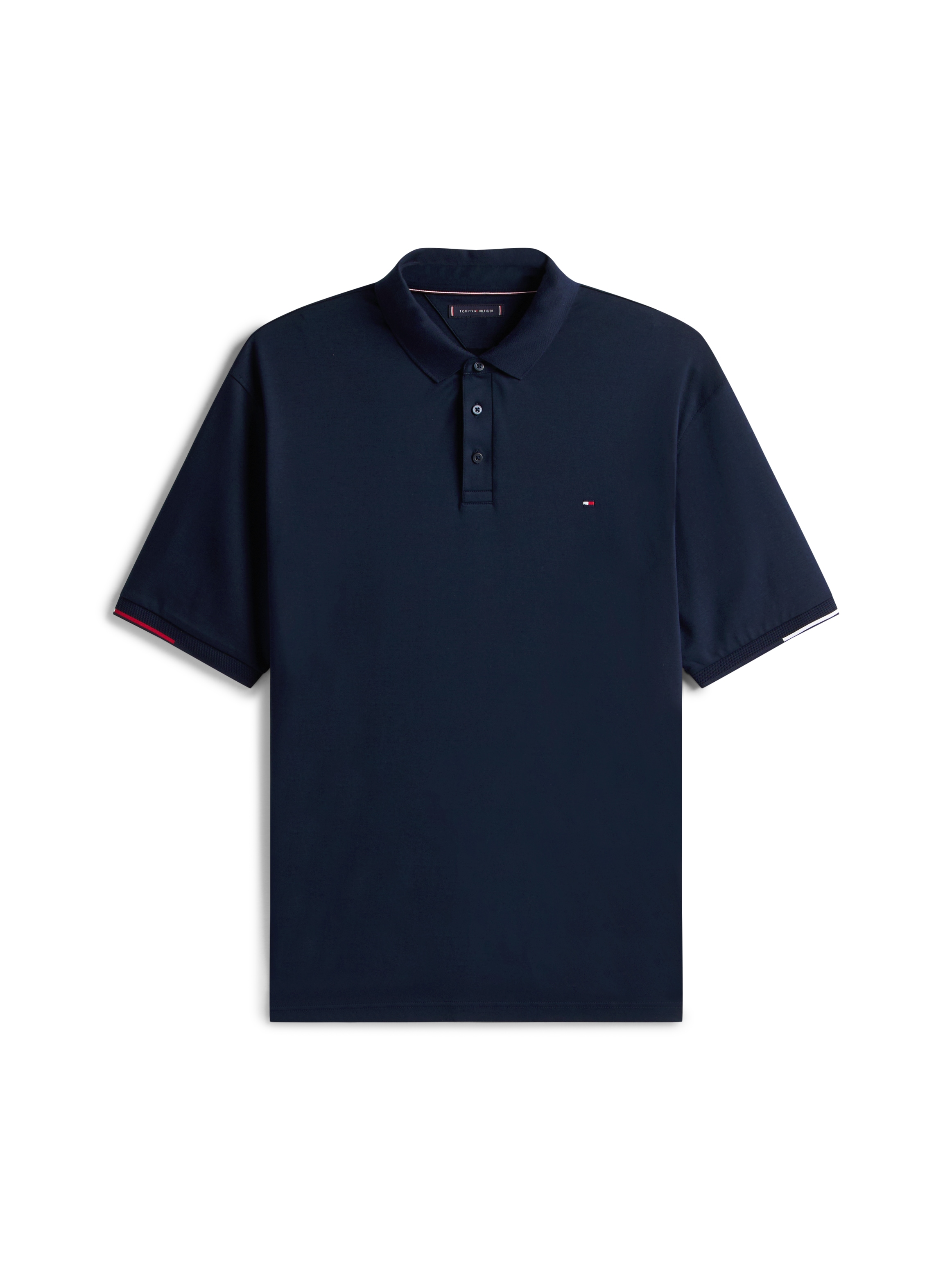 Tommy Hilfiger Big & Tall Poloshirt »BT-INTERLOCK FLAGCUFF SLIM FIT-B«, Grosse Grössen