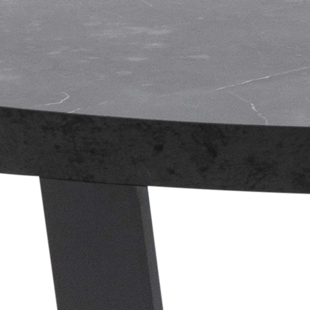 ACTONA GROUP Couchtisch »Amble« 1 Stk. tlg. Couchtisch, Kaffetisch, Beistelltisch, Schwarz, Marmormuster, rund