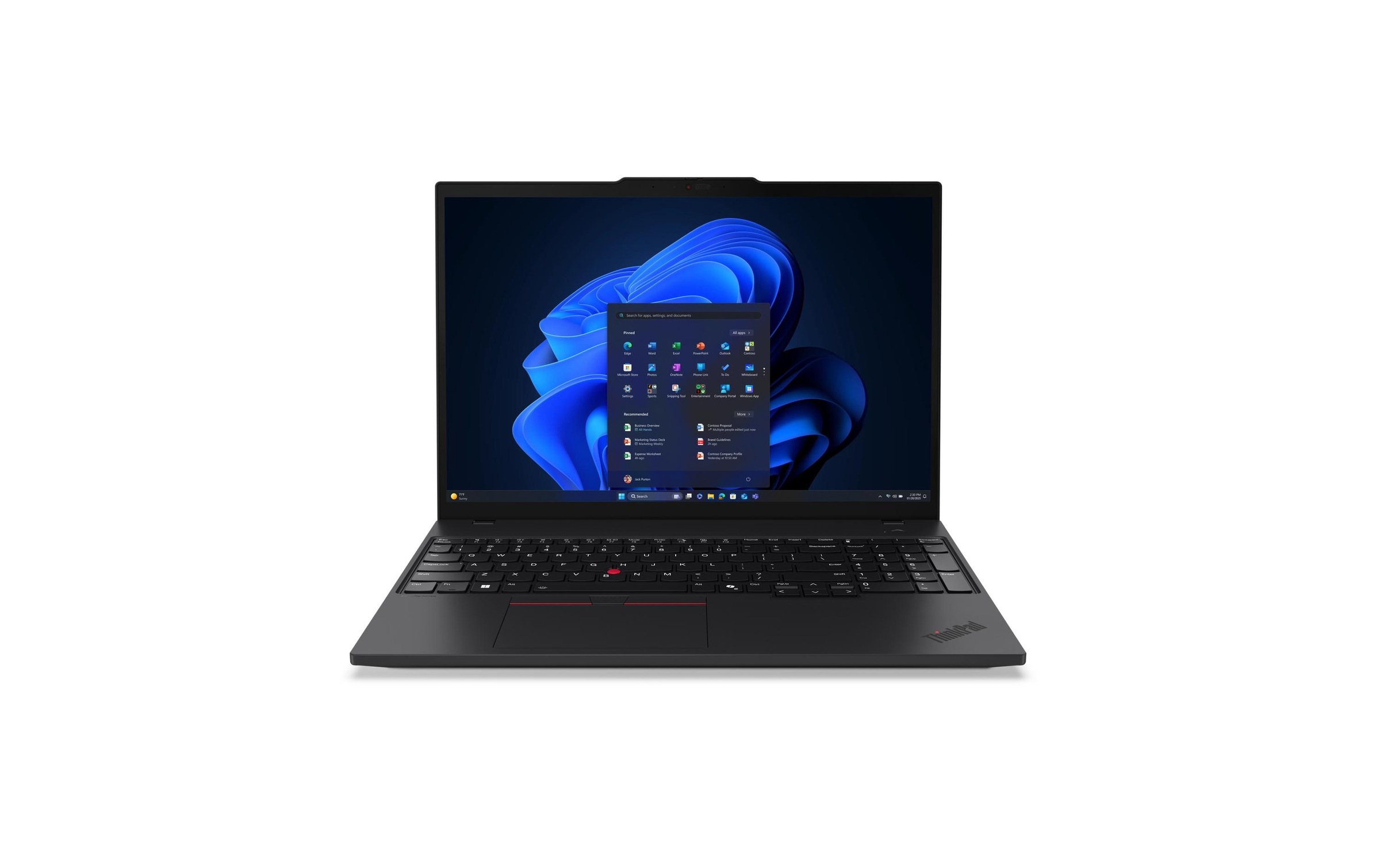 Lenovo Notebook »ThinkPad T16 Gen 4 (Intel) Copilot+ PC« / 16 ″ Intel Core Ultra 7 Integrierte NPU (Neural Processing Unit)