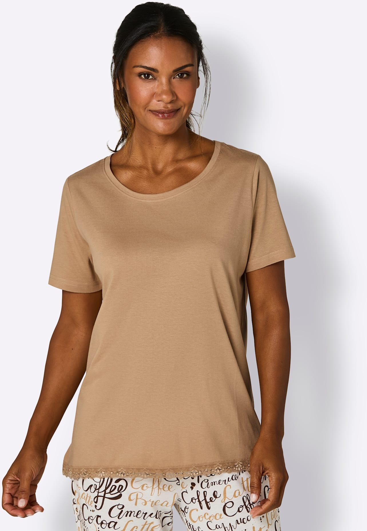 wäschepur Pyjamaoberteil »Schlafanzug-Shirt« 1 tlg.