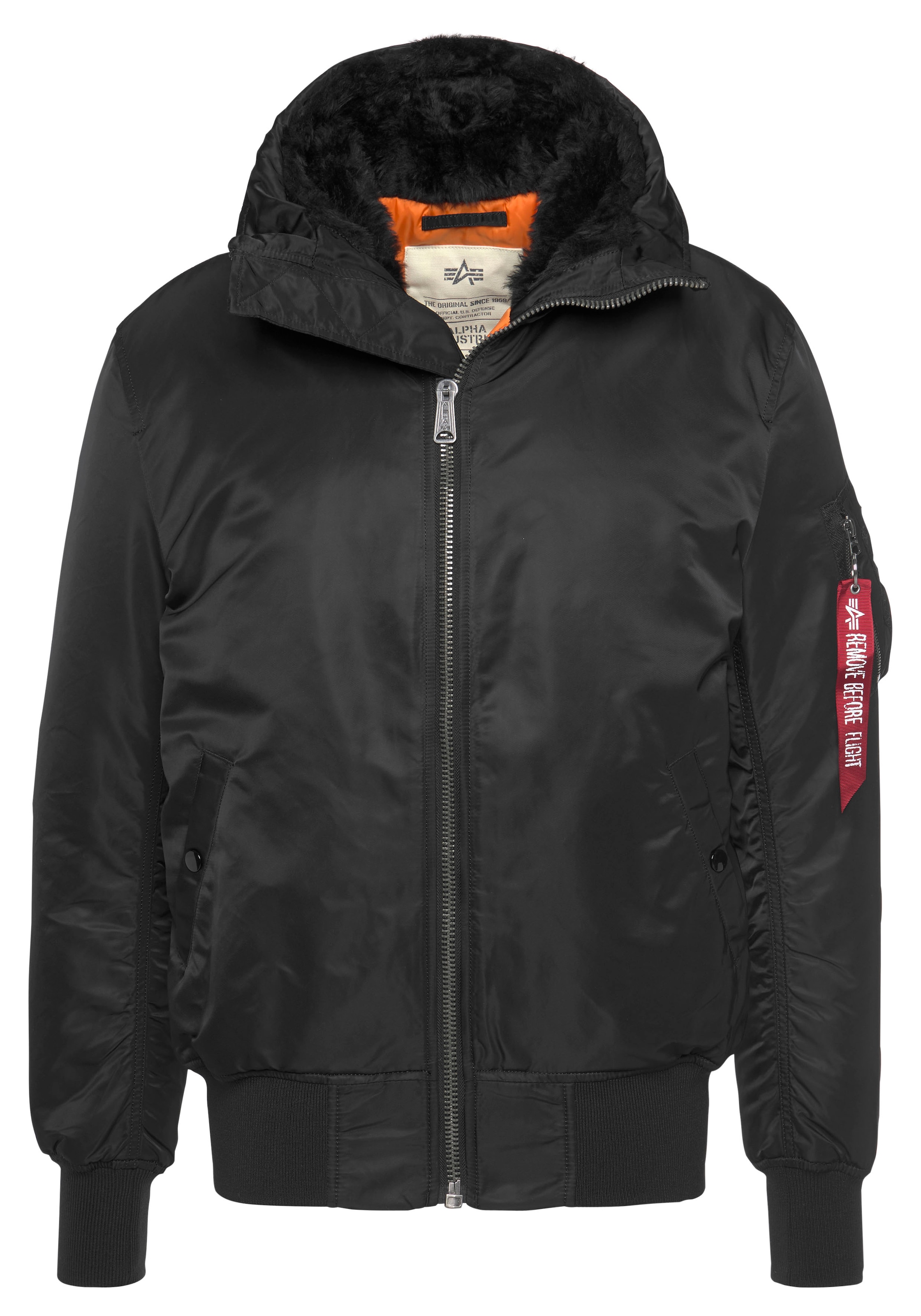 Alpha Industries Bomberjacke »MA-1 HOODED«, mit Kapuze