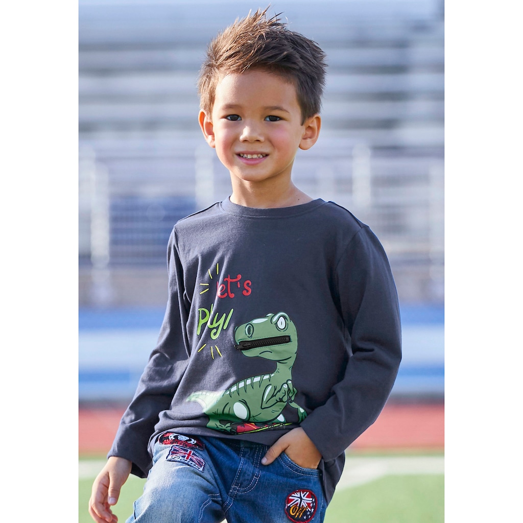 KIDSWORLD Langarmshirt »LET´S PLAY«