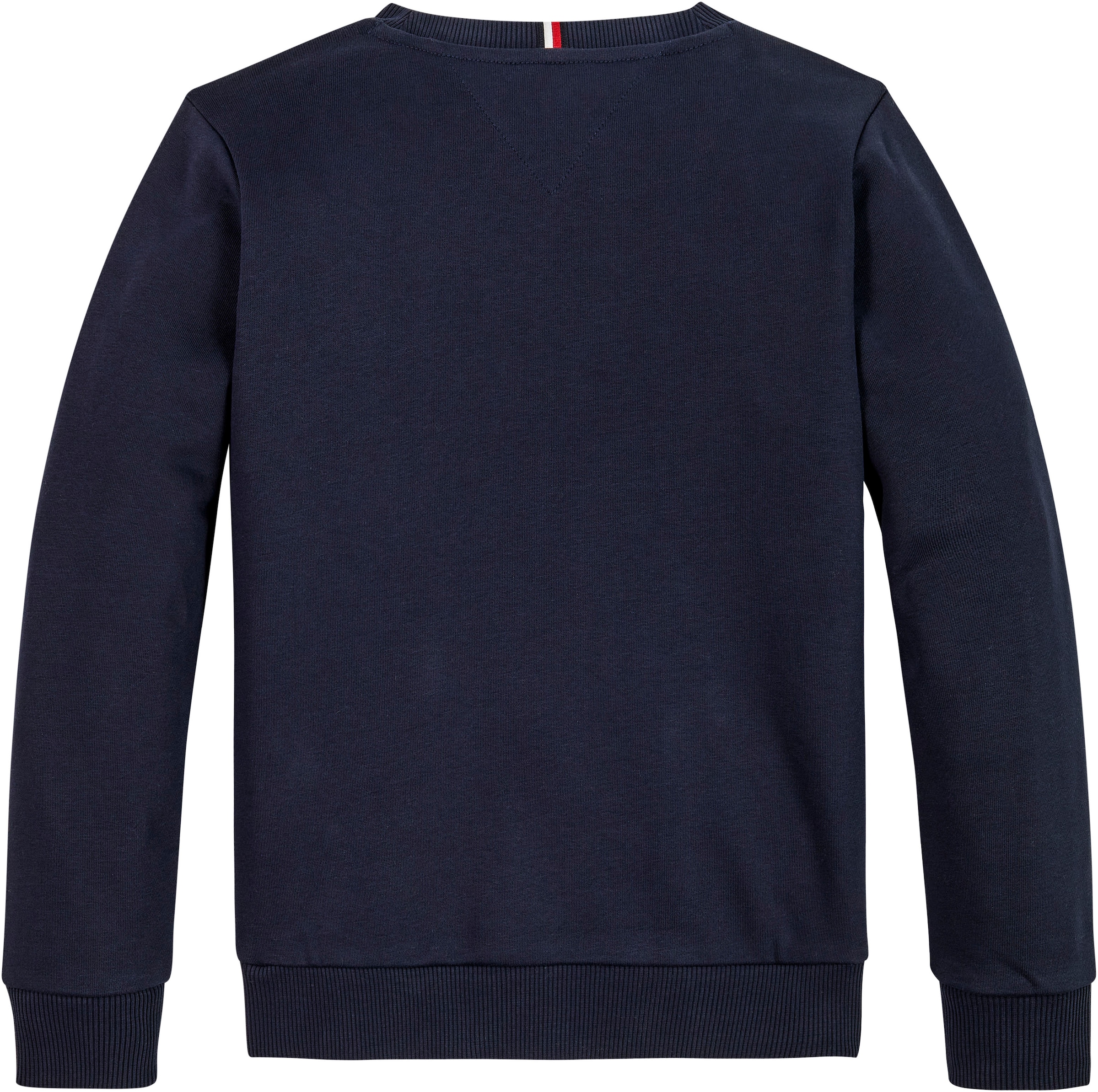 Tommy Hilfiger Sweatshirt »MONOTYPE FLOCK REG SWEATSHIRT«, Kinder bis 16 Jahre mit Logoschirftzug