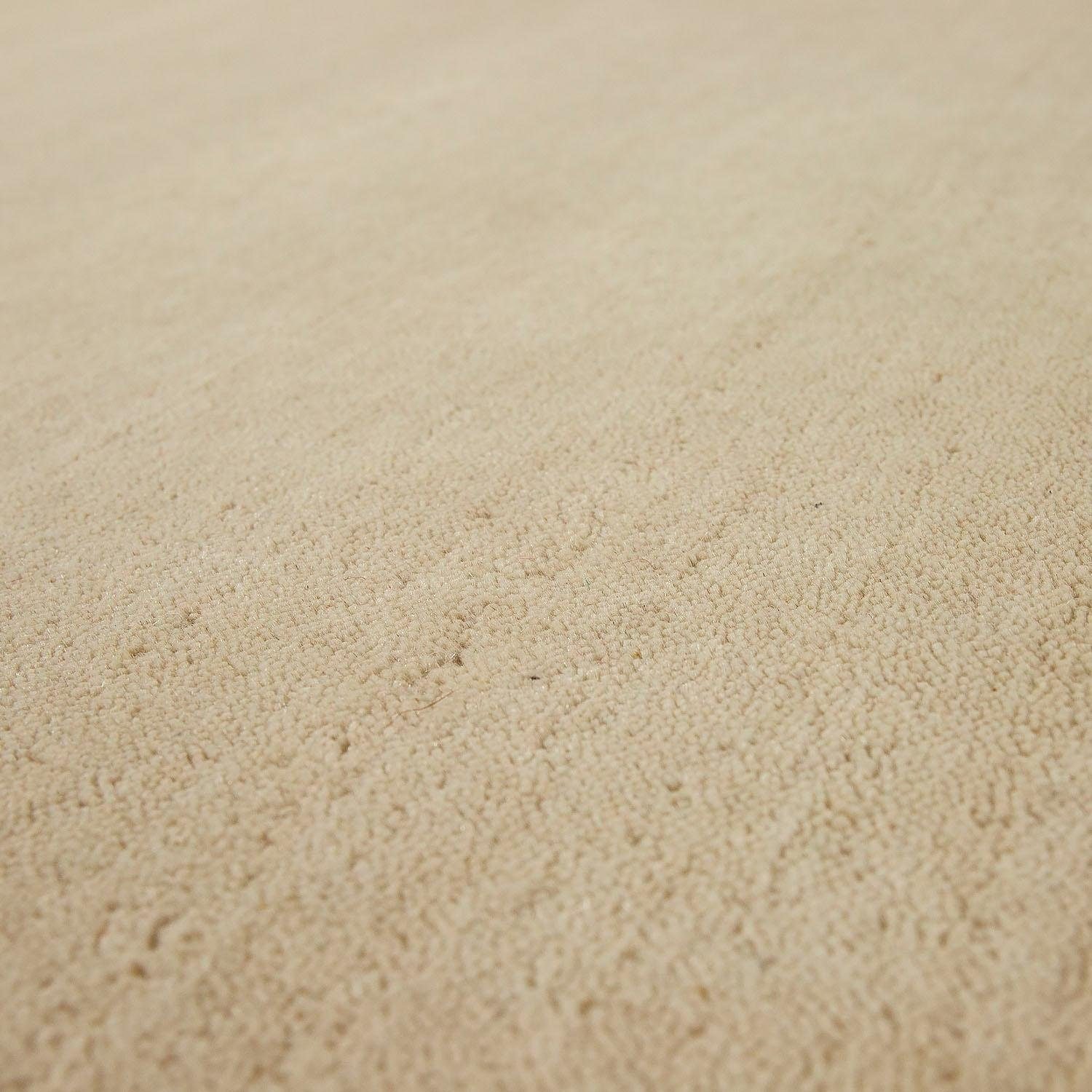 Paco Home Wollteppich »Atlas 100«, rechteckig, 14 mm Höhe, Gabbeh, Kurzflor, handgewebt, reine Wolle, Uni Farben