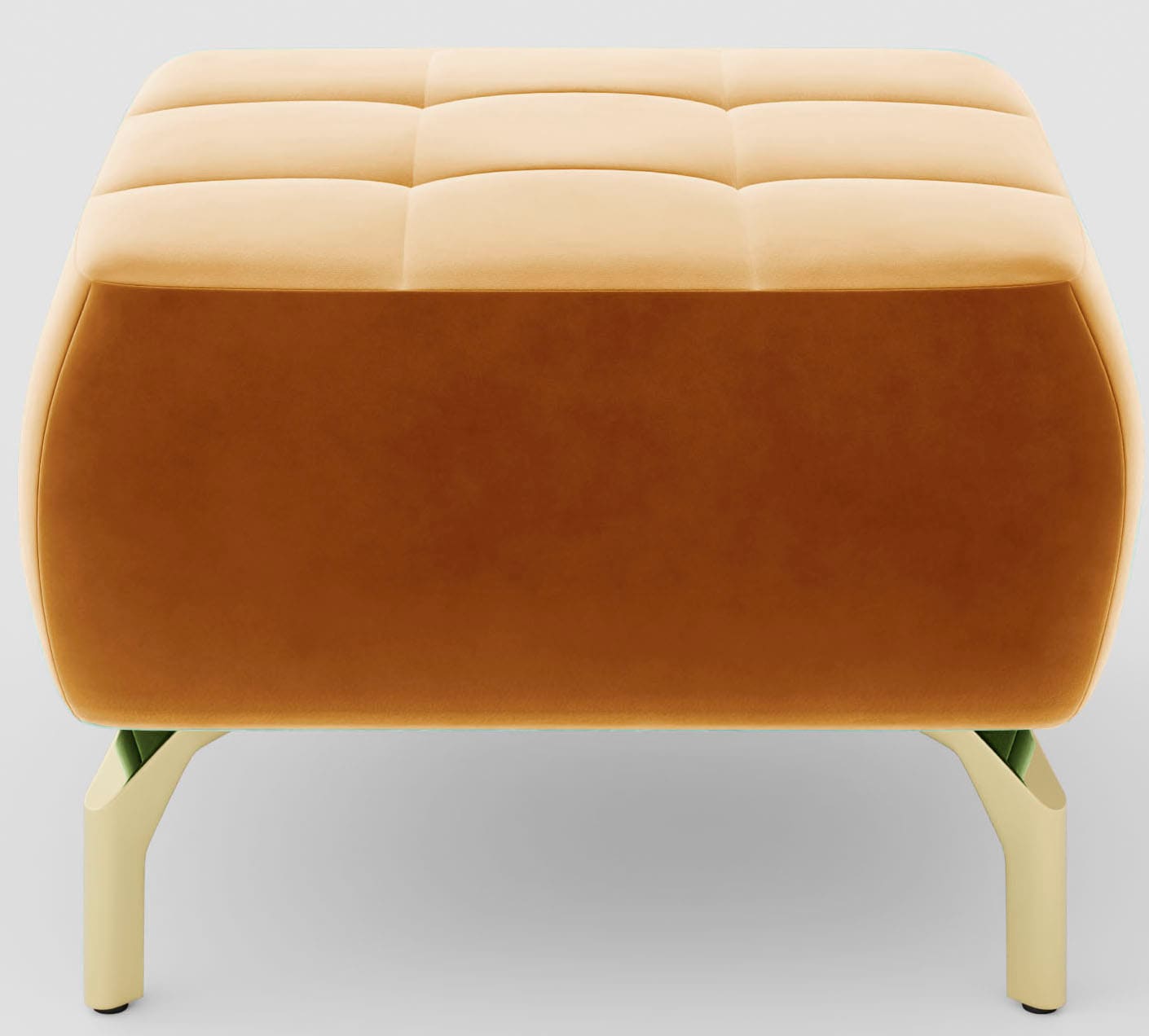 sit&more Polsterhocker »Orient 1«, goldfarbene Metallfüsse