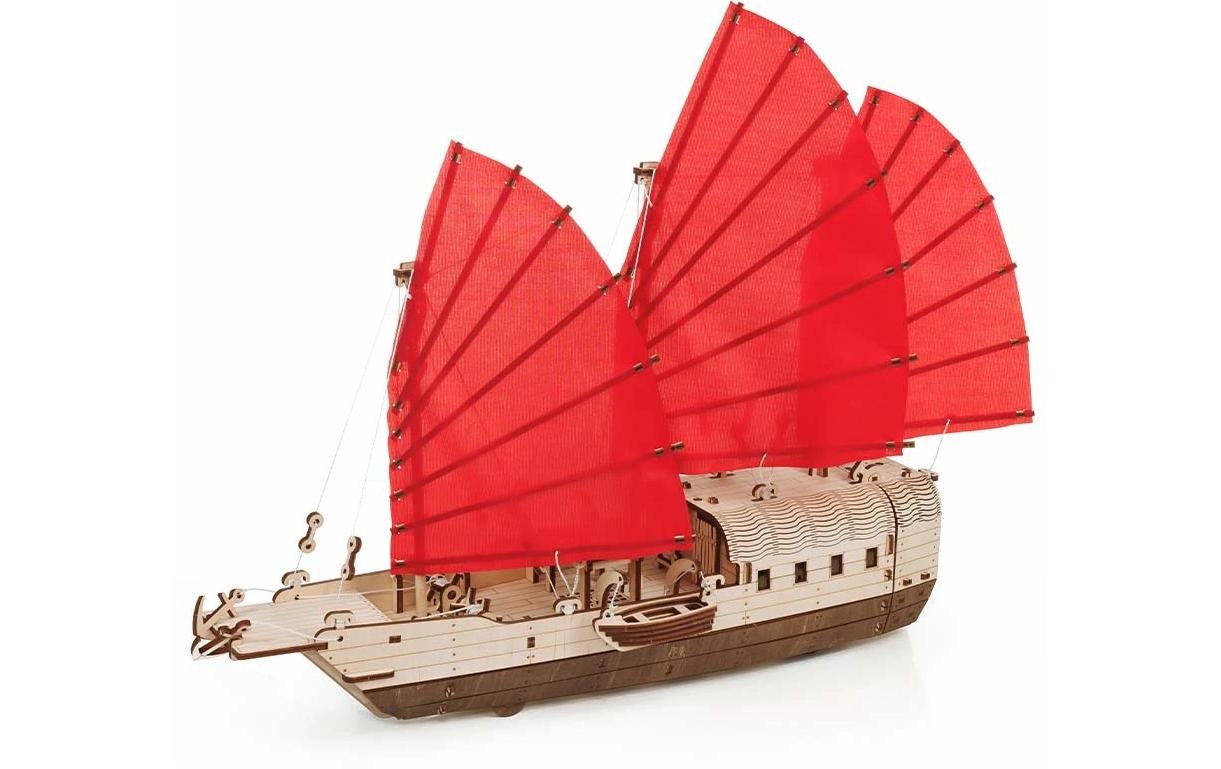 Image of Modellbausatz "Eco-Wood-Art Asiatisches Schiff Djong" 246 Stk. tlg.