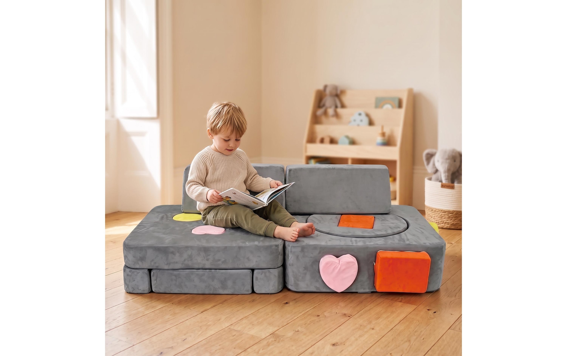 relaxdays Fauteuil pour enfant »Kindersessel Kinder Spielsofa Modular«