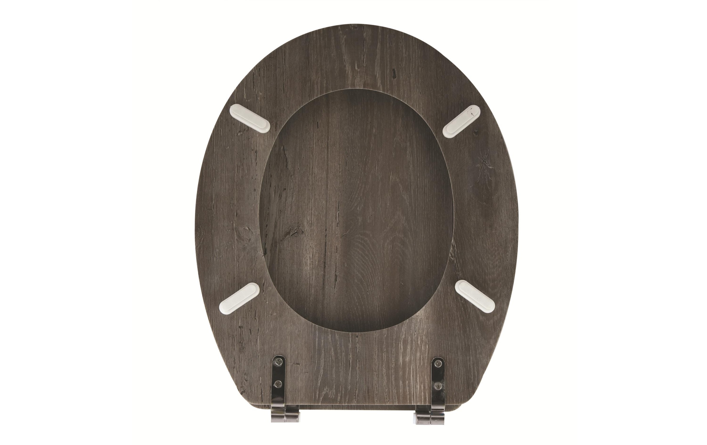 MSV WC-Sitz "MSV Toilettensitz Blue Ridge Braun"